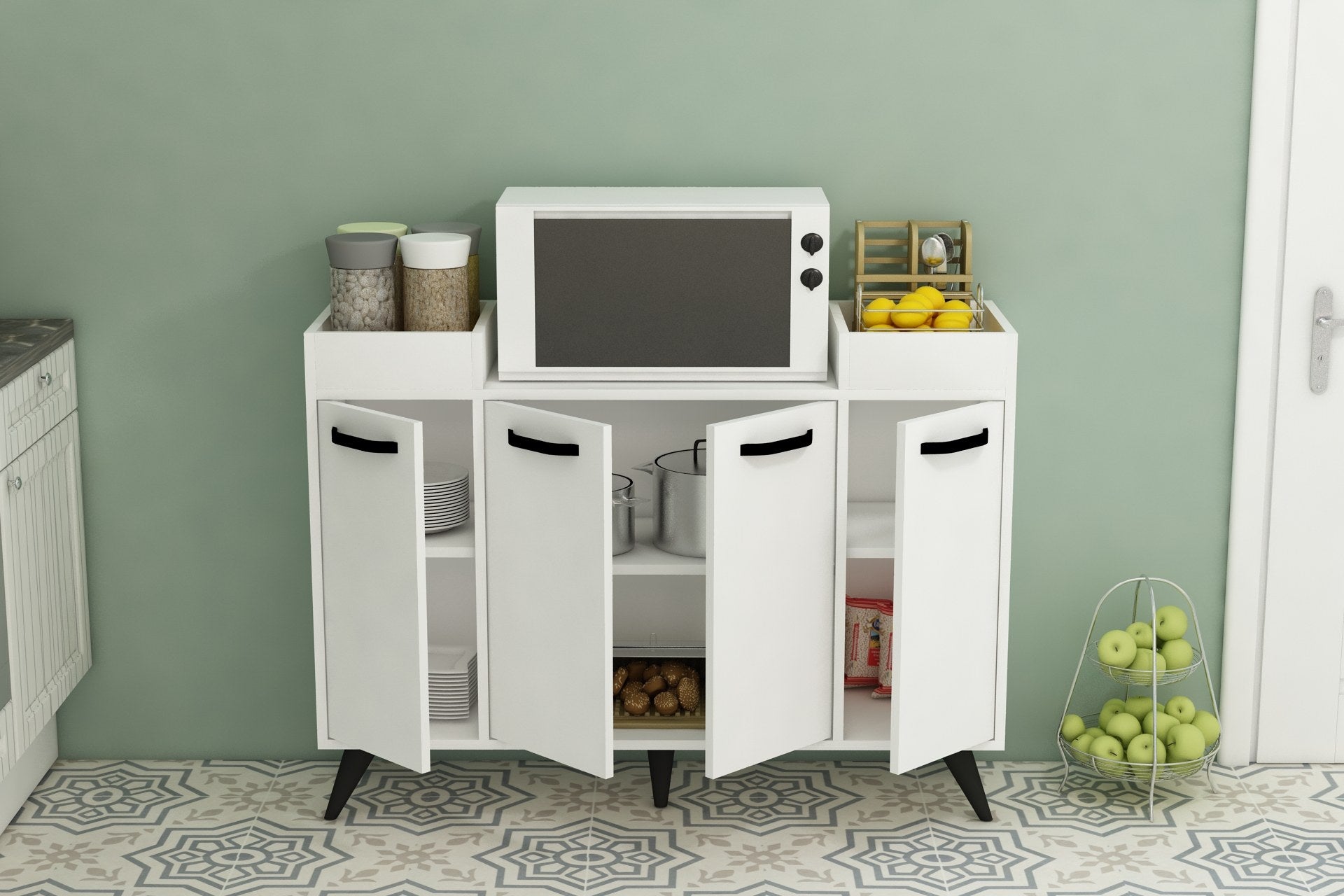 Armário multiuso-Visar-Branco