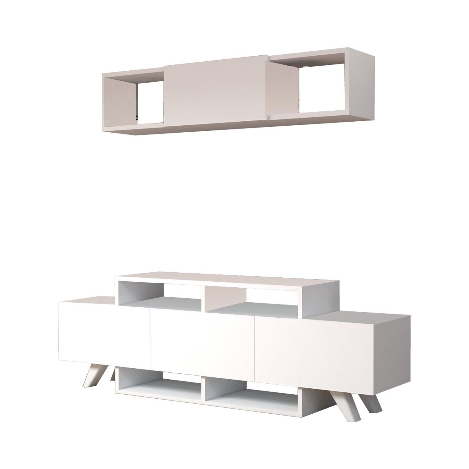 Móvel de TV-Alwin Unit-Branco