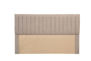 Cabeceira elegante – 92 cm x 97 cm x 7 cm – Bege – MDF