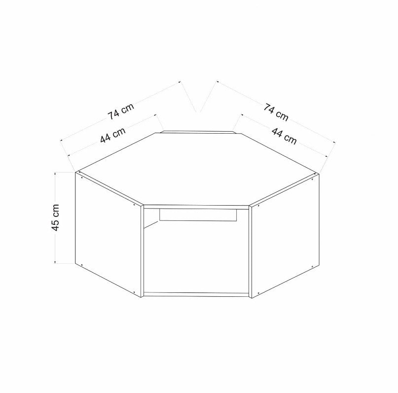Armário de parede-Kale-Branco