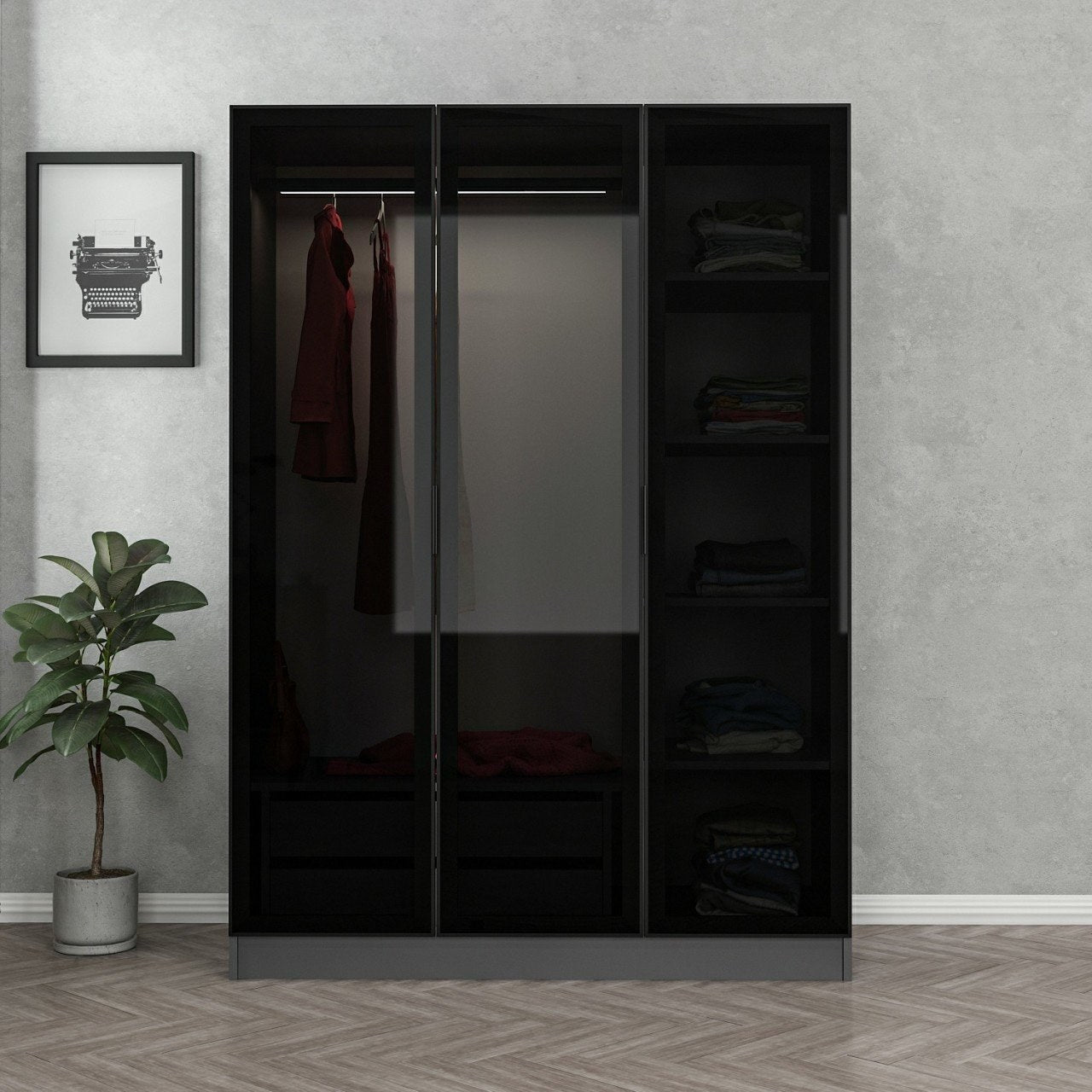 Guarda-roupa-Kale-Antracite
Preto