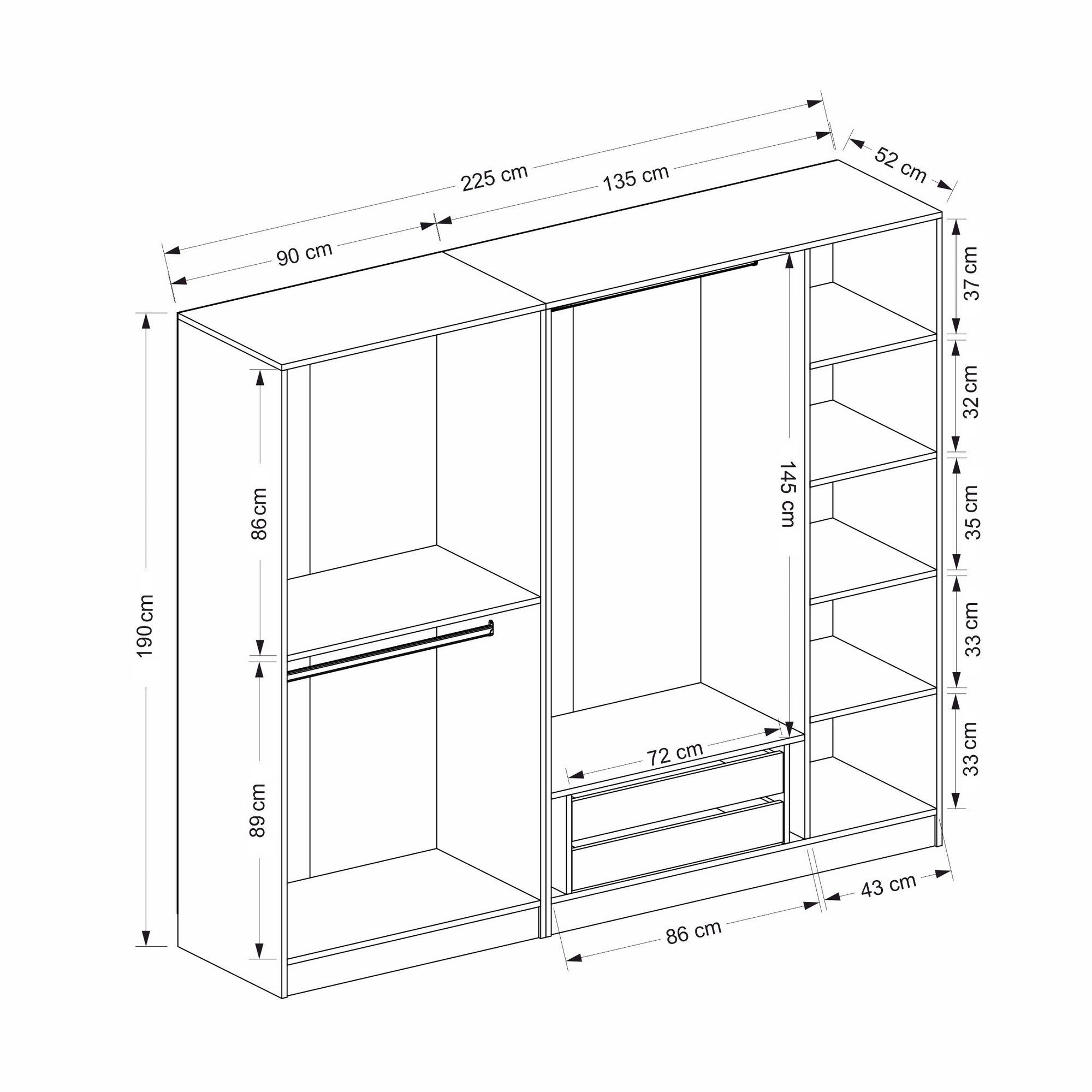 Guarda-roupa-Kale-Branco