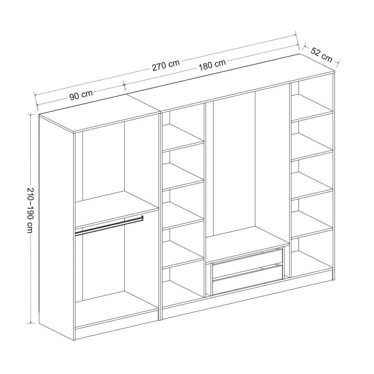 Guarda-roupa-Kale-Branco
