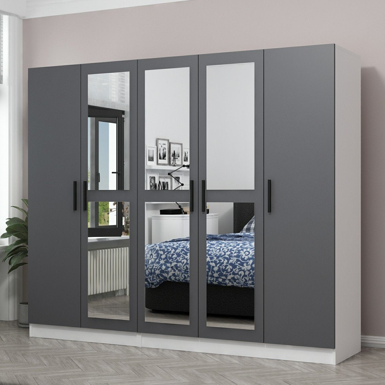 Guarda-roupa-Kale-Antracite