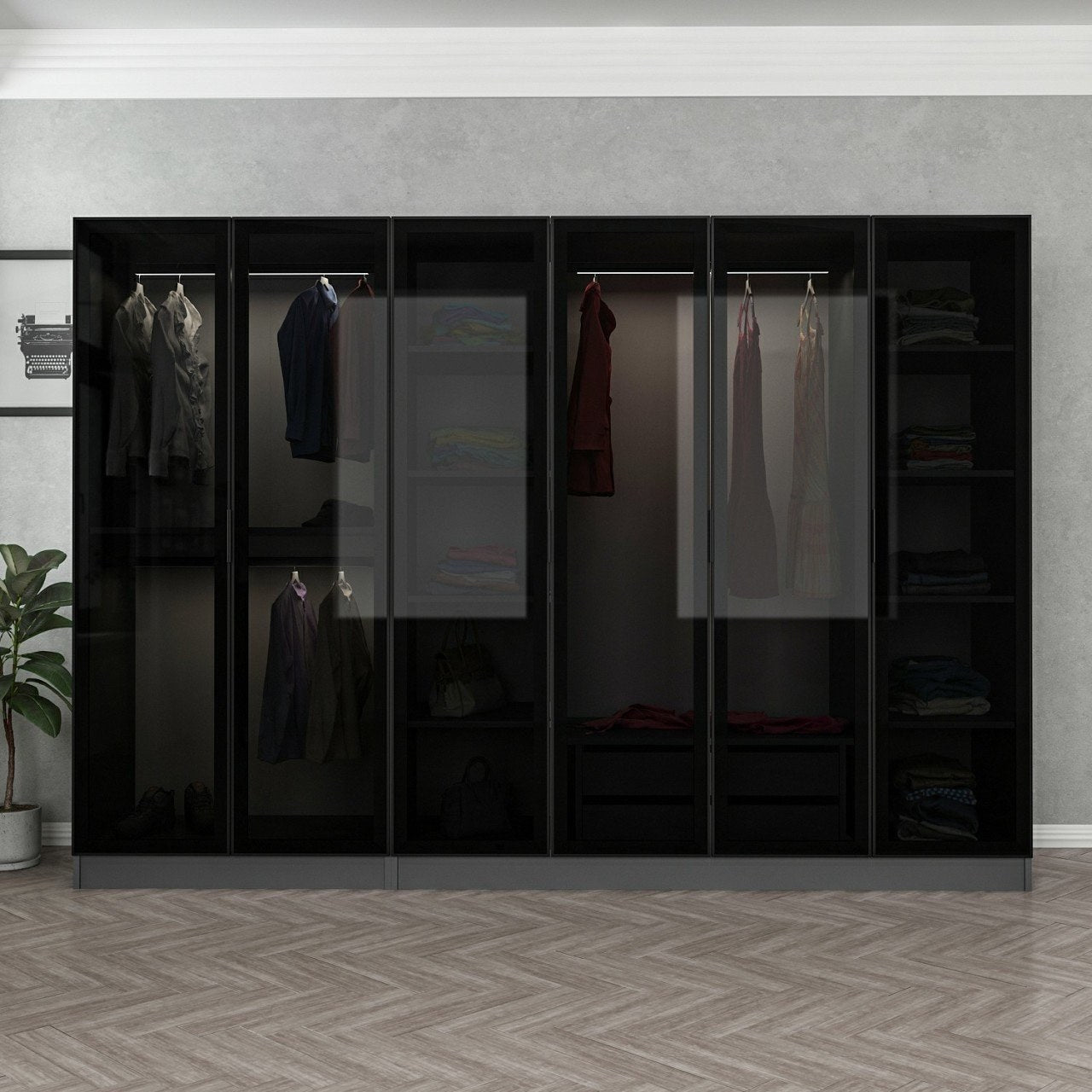 Guarda-roupa-Kale-Antracite
Preto