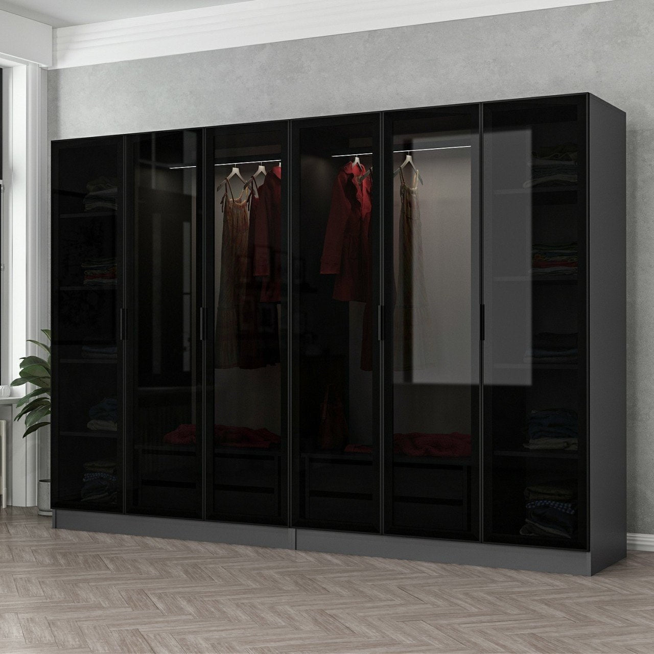 Guarda-roupa-Kale-Antracite
Preto