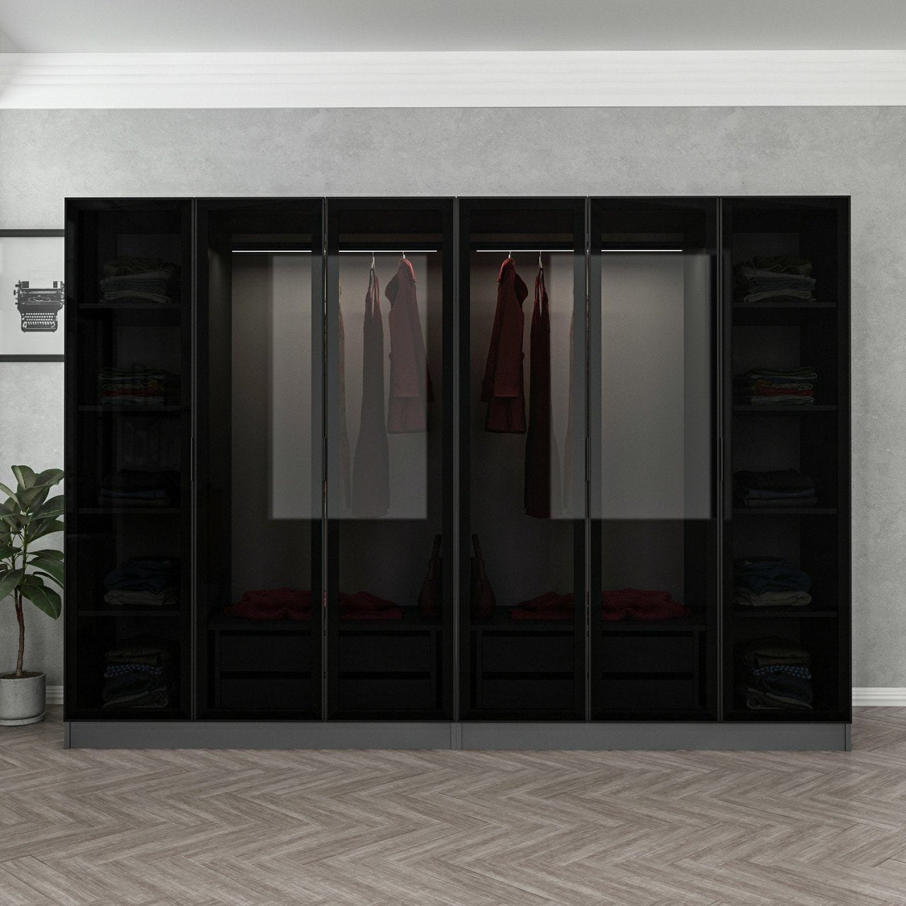 Guarda-roupa-Kale-Antracite
Preto