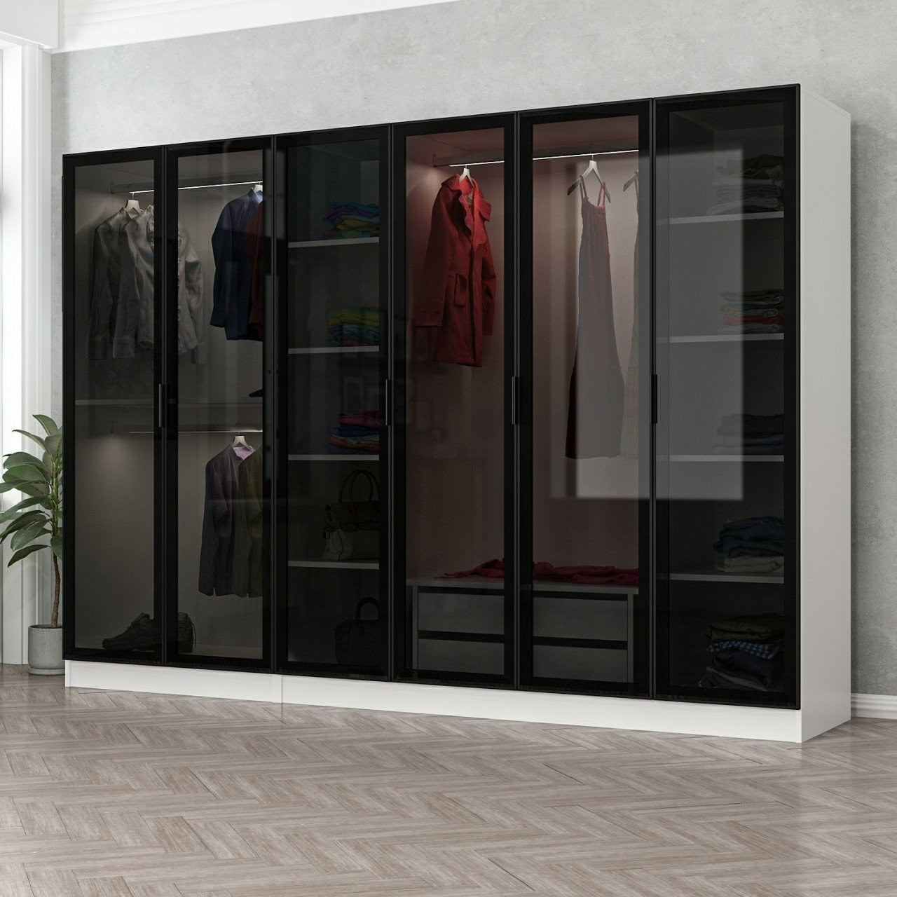 Guarda-roupa-Kale-Branco
Preto
