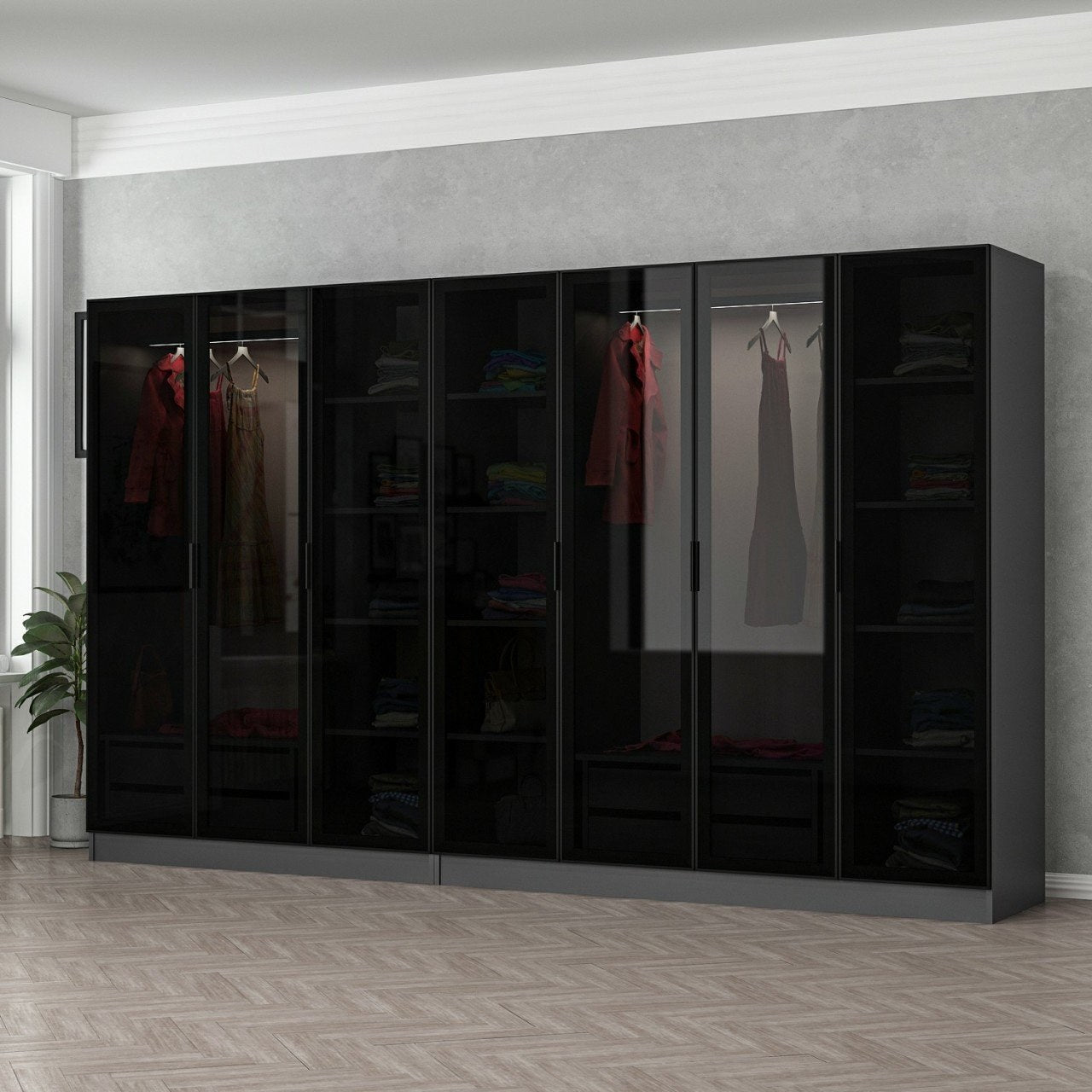 Guarda-roupa-Kale-Antracite
Preto