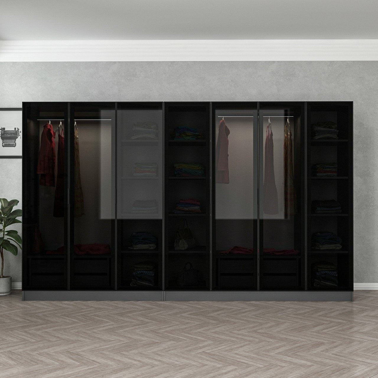 Guarda-roupa-Kale-Antracite
Preto