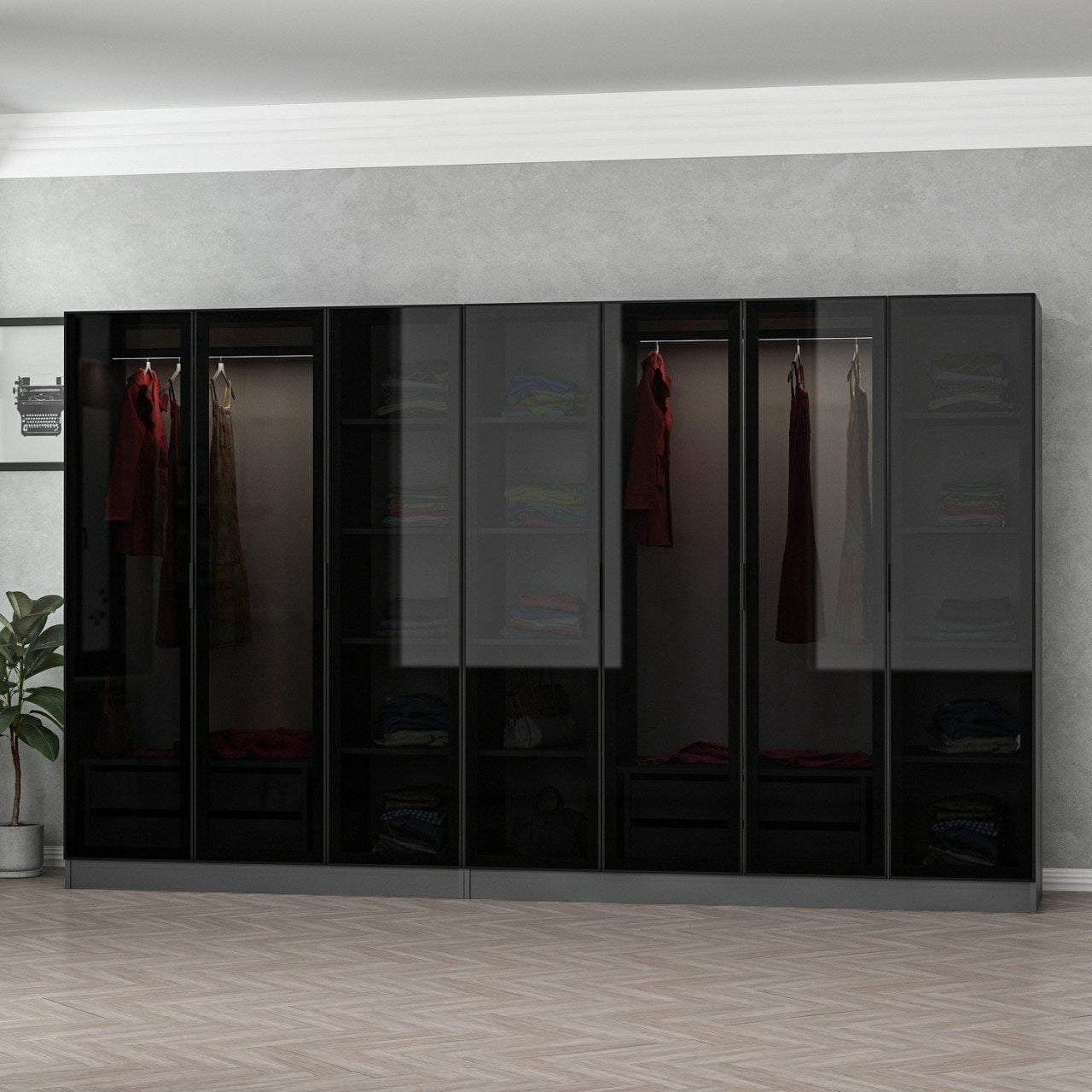 Guarda-roupa-Kale-Antracite
Preto