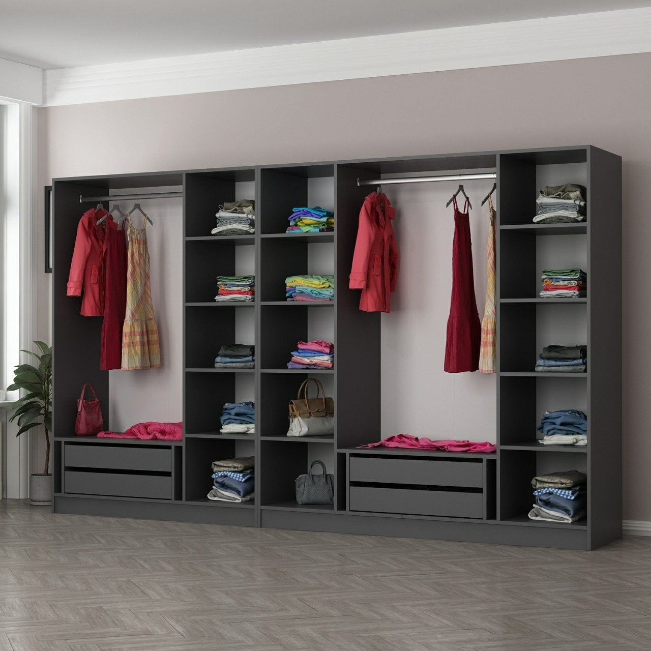Guarda-roupa-Kale-Antracite
Preto