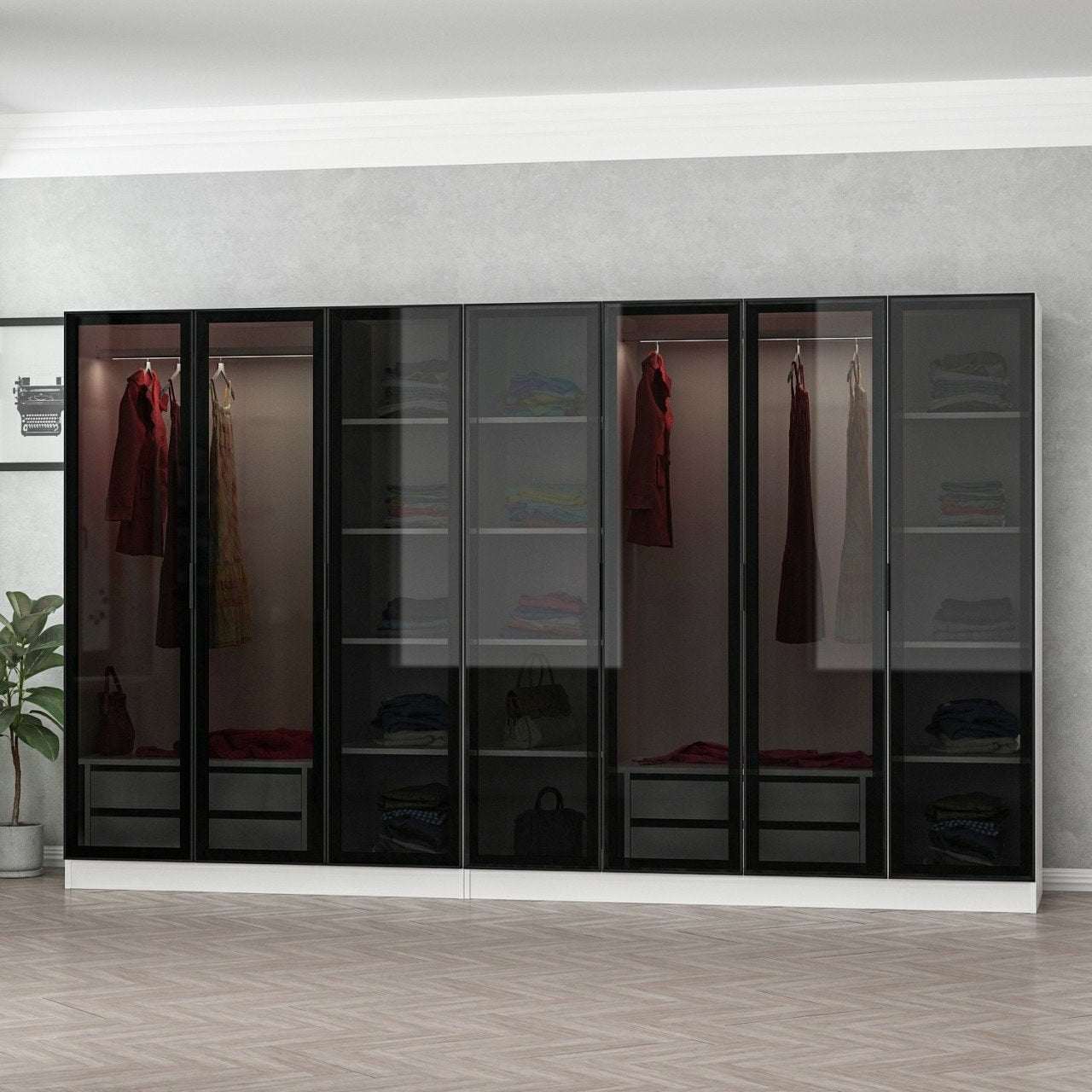 Guarda-roupa-Kale-Branco
Preto