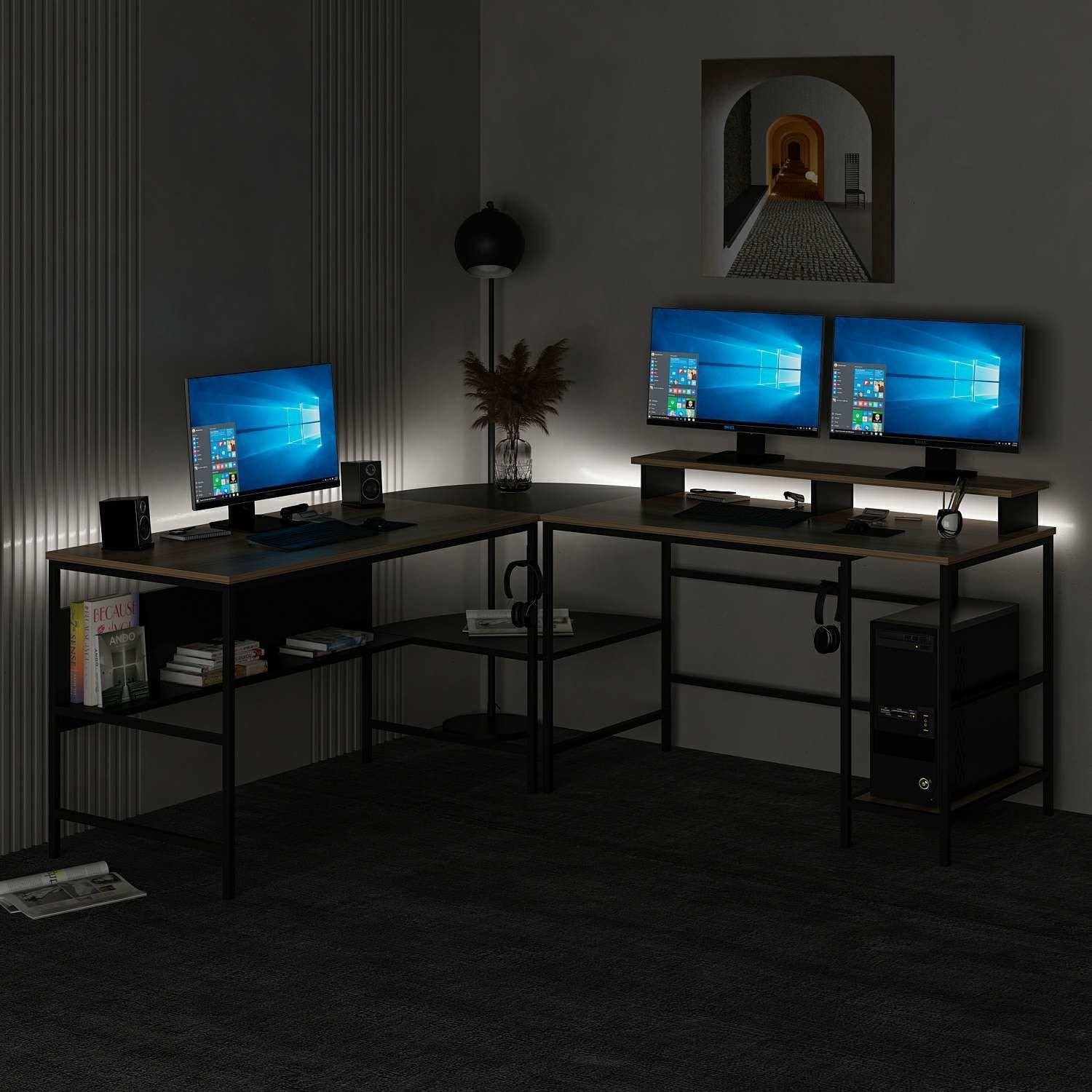 Secretária de Estudo/Escritório-Greta RGB-Dore
Preto