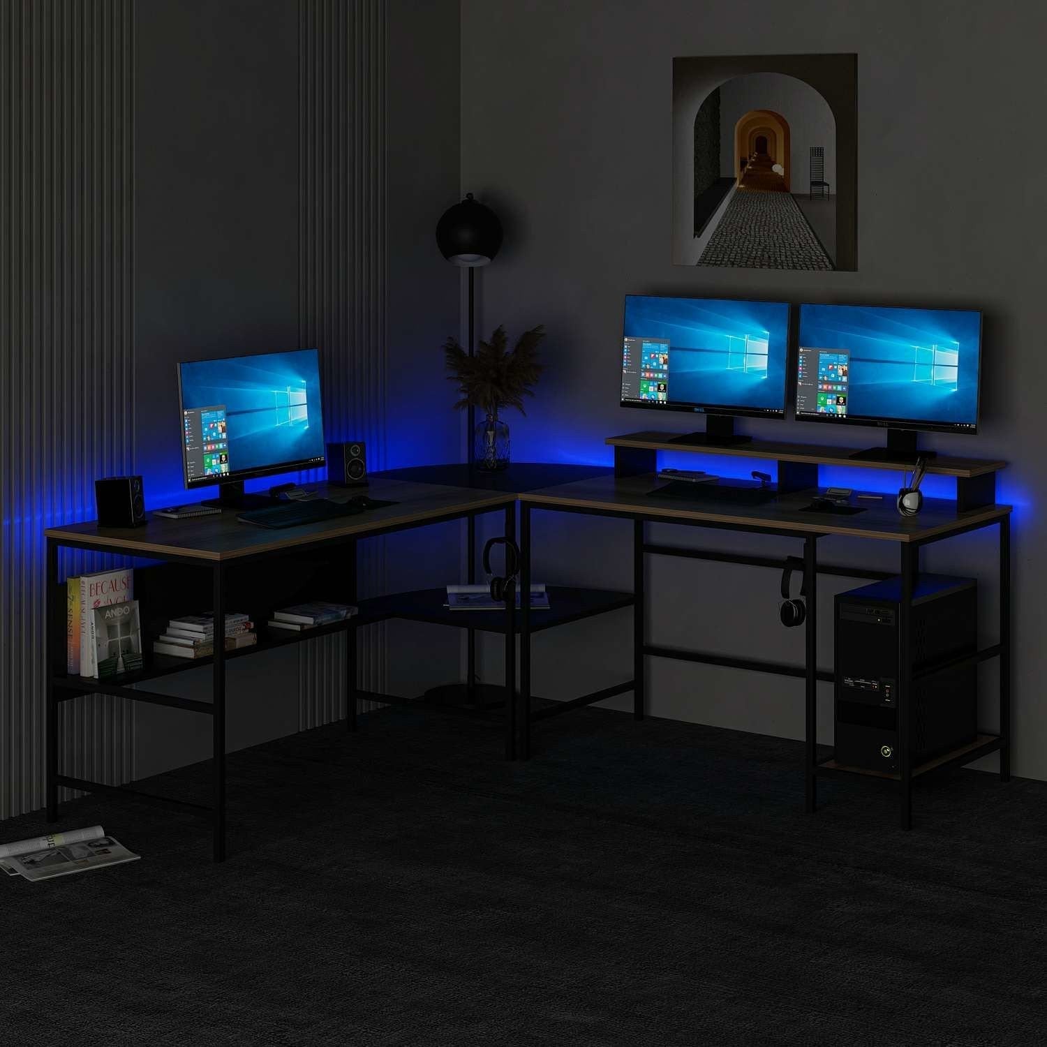 Secretária de Estudo/Escritório-Greta RGB-Dore
Preto
