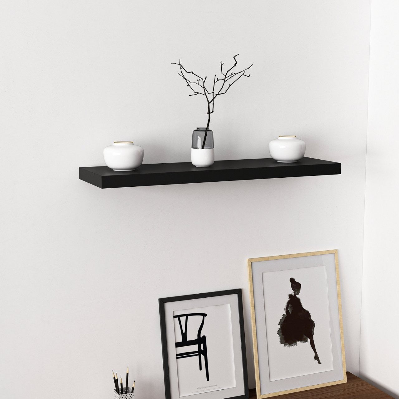 Prateleira de parede-Gizli-Preto