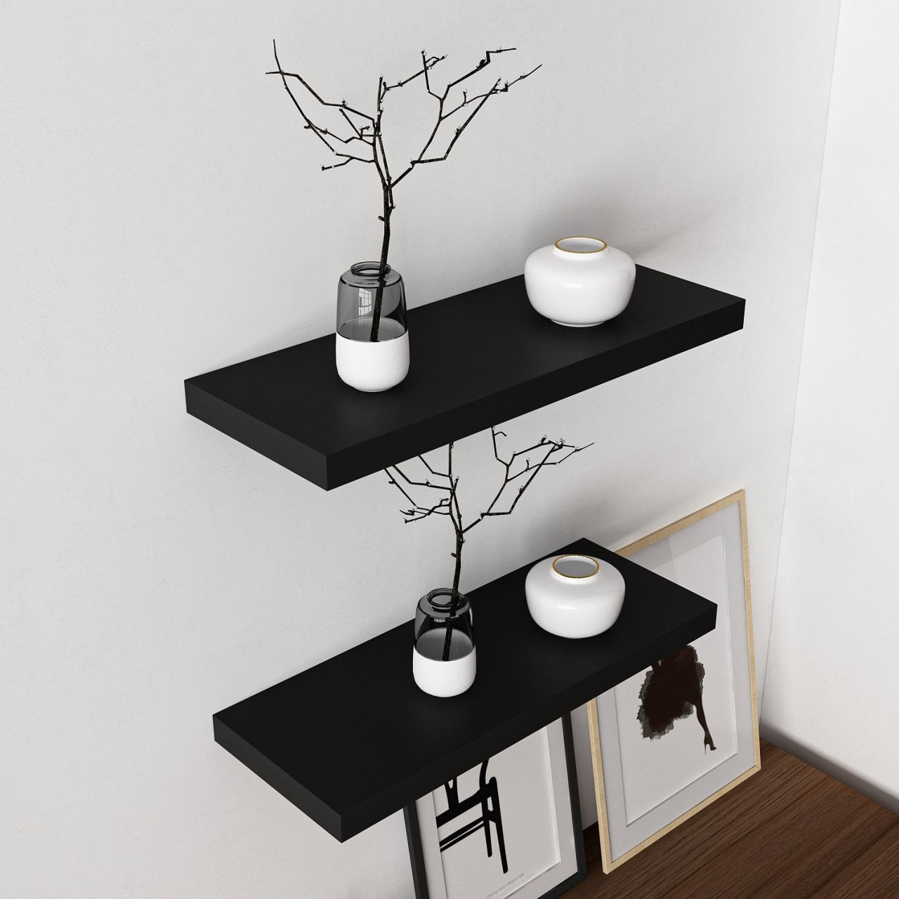 Prateleira de parede-Gizli-Preto