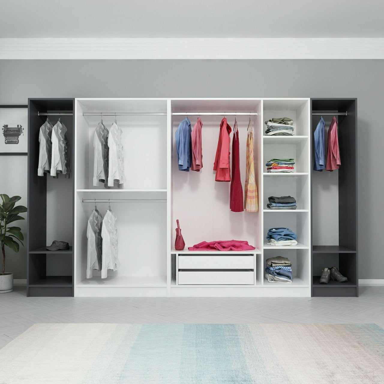 Guarda-roupa-Kale-Antracite
Branco