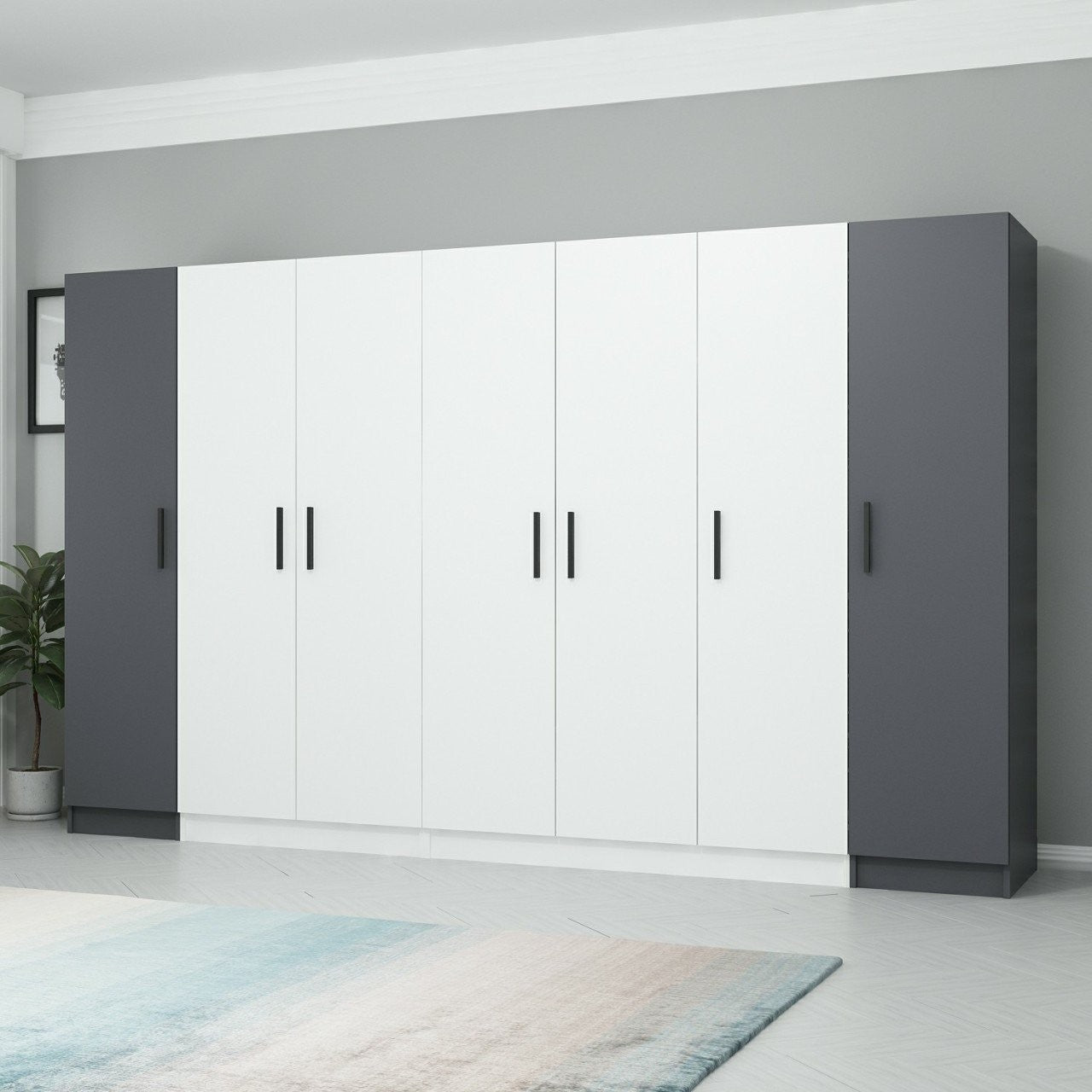 Guarda-roupa-Kale-Antracite
Branco