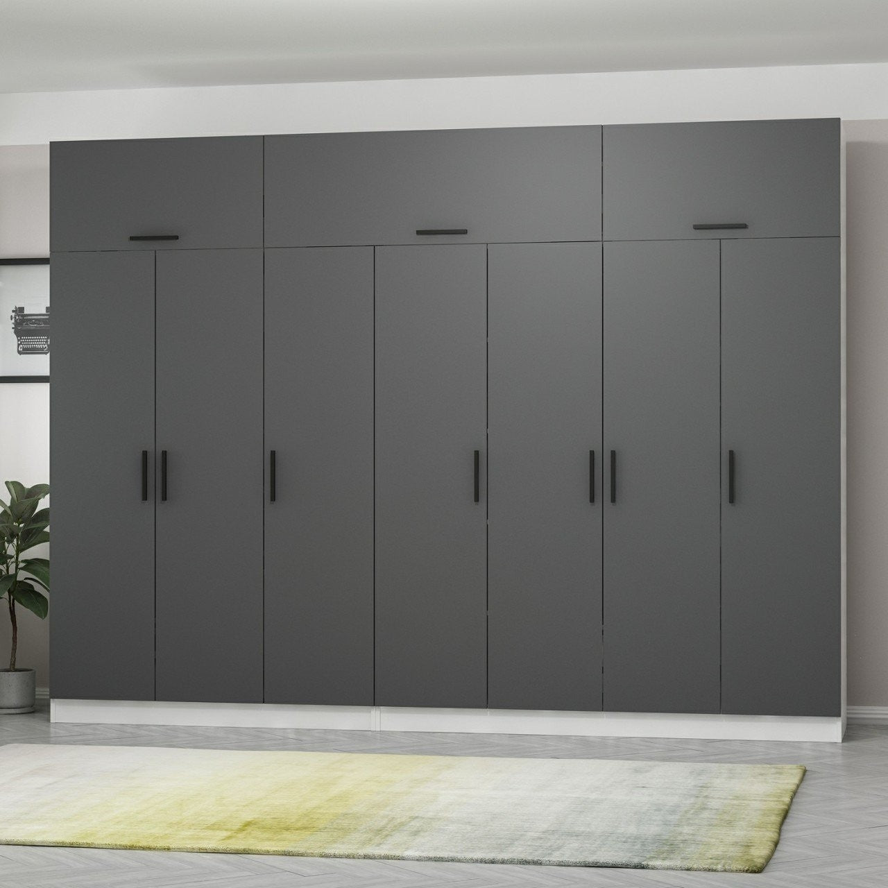 Guarda-roupa-Kale-Antracite
Branco