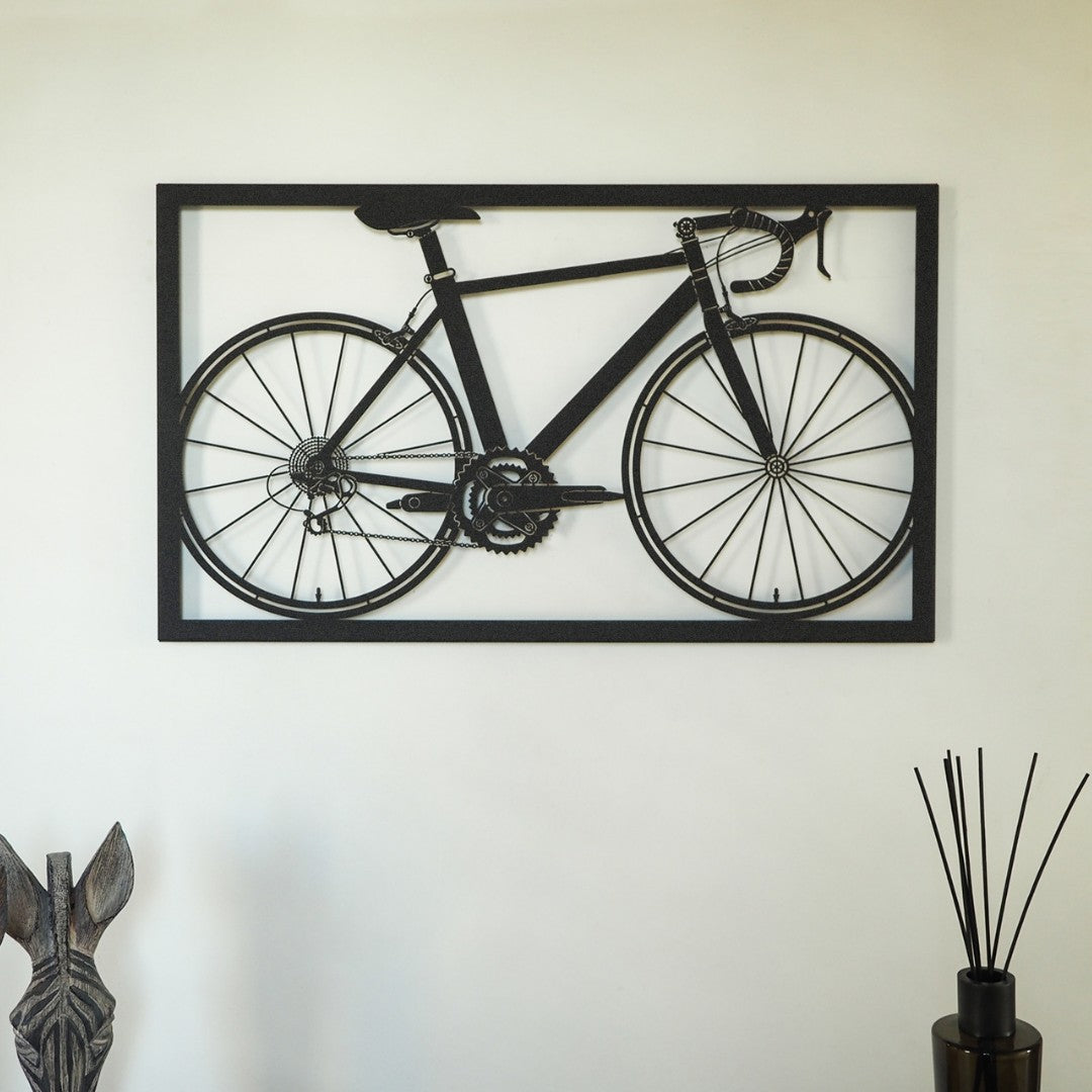 Acessório de parede decorativo de metal preto elegante, 41 x 70 cm | 100% aço, 1,5 mm de espessura | Leve 0,8 kg | Perfeito para decoração moderna de casa