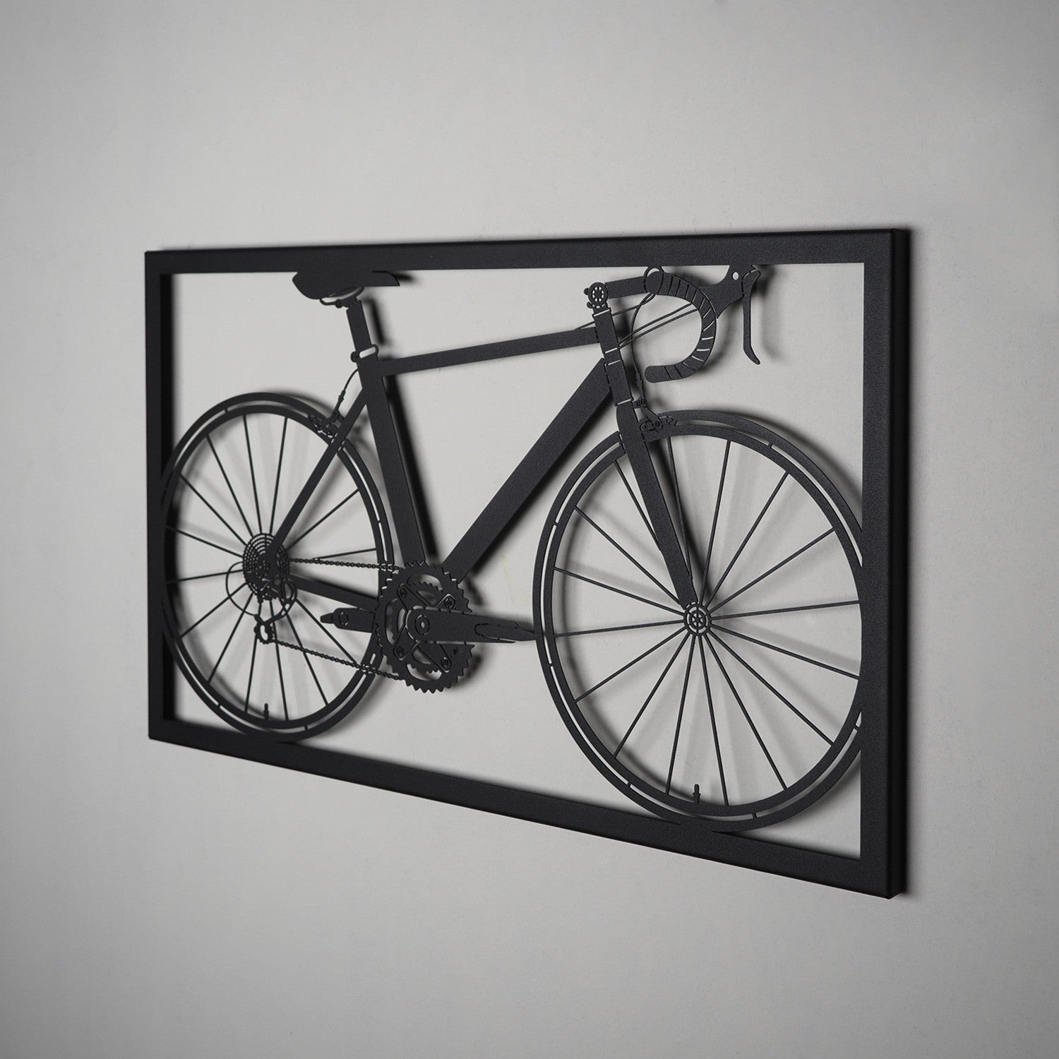 Acessório de parede decorativo de metal preto elegante, 41 x 70 cm | 100% aço, 1,5 mm de espessura | Leve 0,8 kg | Perfeito para decoração moderna de casa