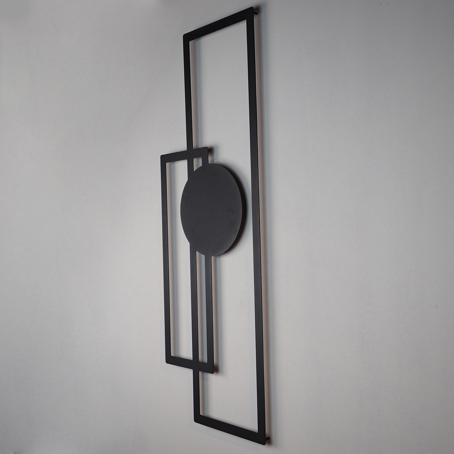 Trident APT431MS – Acessório Decorativo de Parede em Aço 100% (1,5 mm), Preto, 32x85 cm