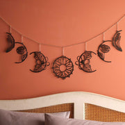 Acessório de parede decorativo de metal preto elegante, 27 x 136 cm | 100% aço, 1 mm de espessura | Design leve e moderno para decoração de casa