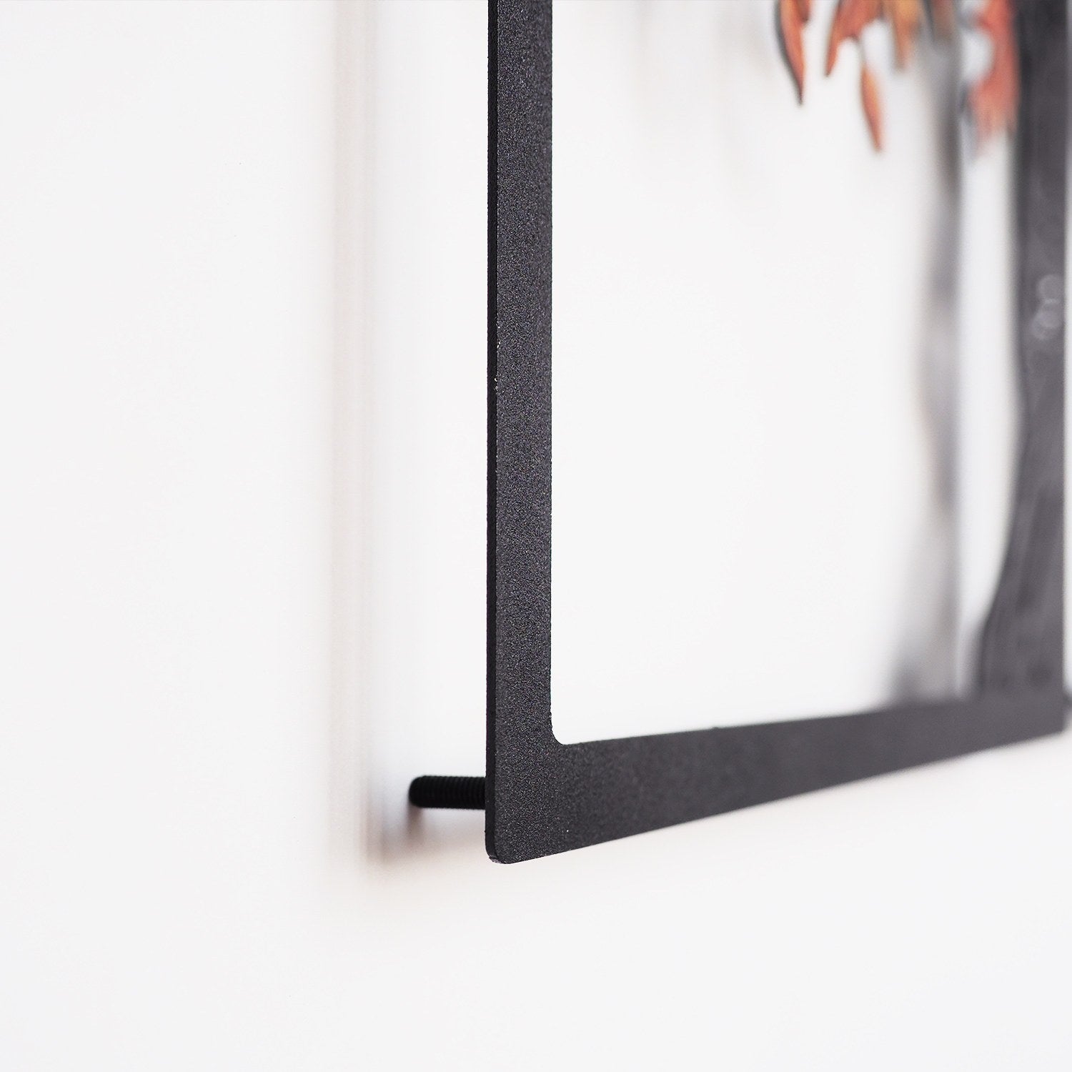 Autumn Vibes Conjunto de 4 em Aço — Acessório Decorativo de Parede, Preto, 99 x 200 cm