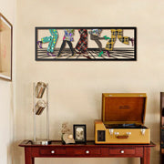 Arte de Parede em Metal “Let’s Dance” 100% Aço 31x95 cm – Multicolor | APT005