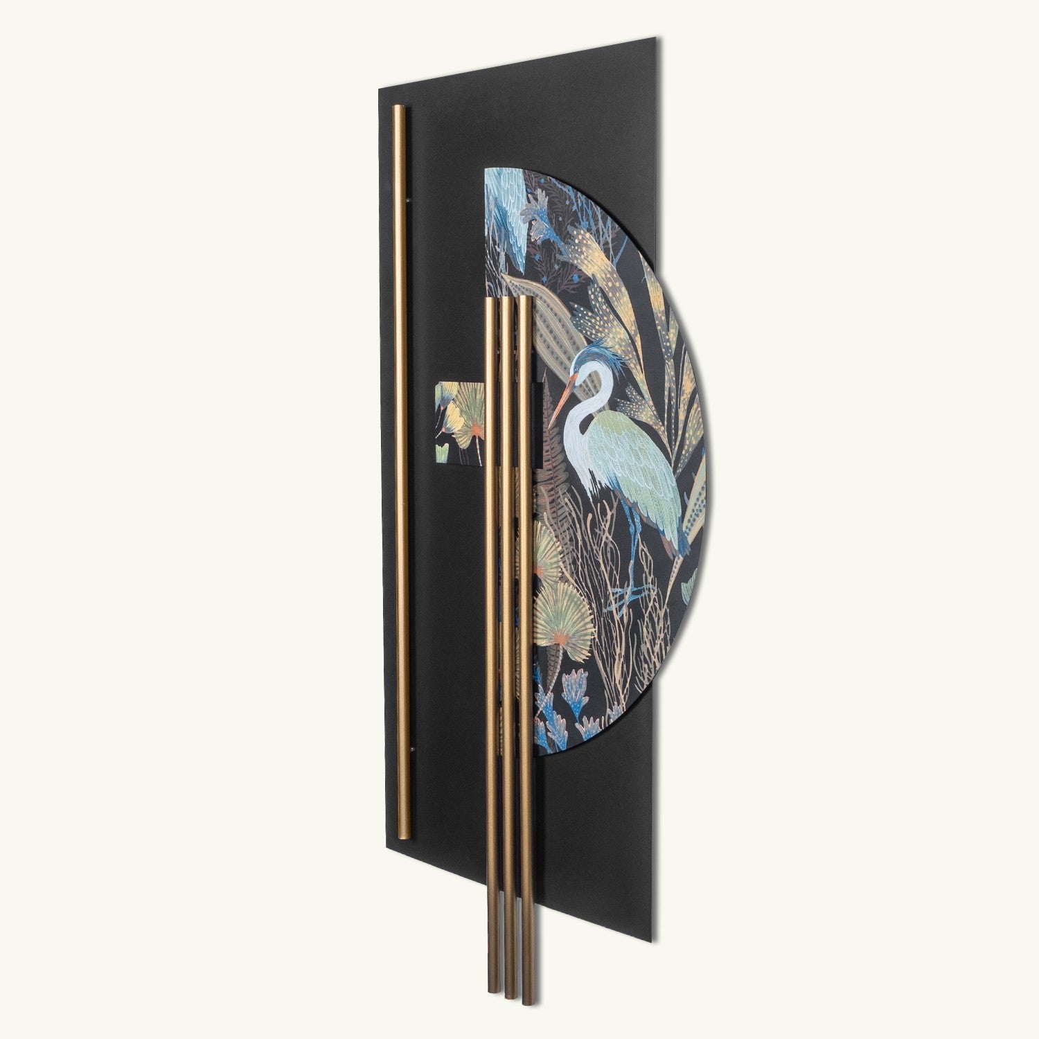 Grus APT778 — Acessório Decorativo de Parede 100% Aço (1,2 mm), Multicolor, 55 x 106 cm