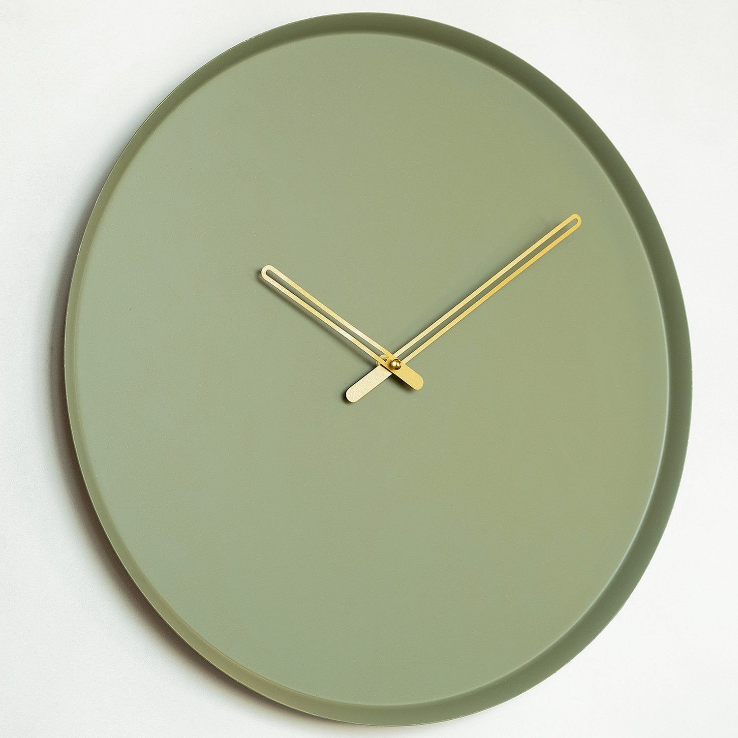 Relógio de Parede Metálico Earthy APS111 – Verde, 100% Aço (1 mm), 49x49 cm, Mecanismo Silencioso