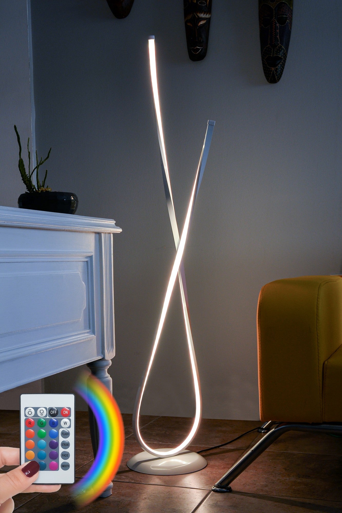 Candeeiro de Pé-Van Gogh White-Multicolorido