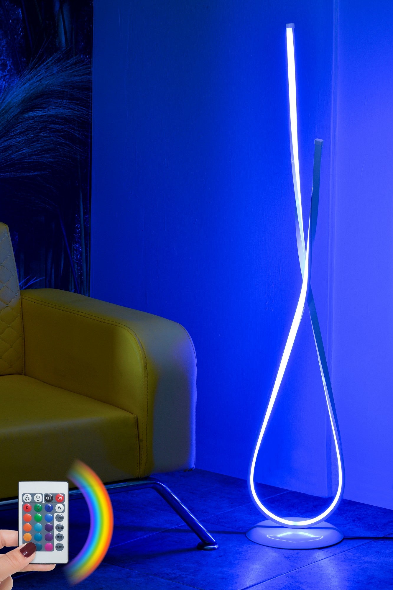 Candeeiro de Pé-Van Gogh White-Multicolorido