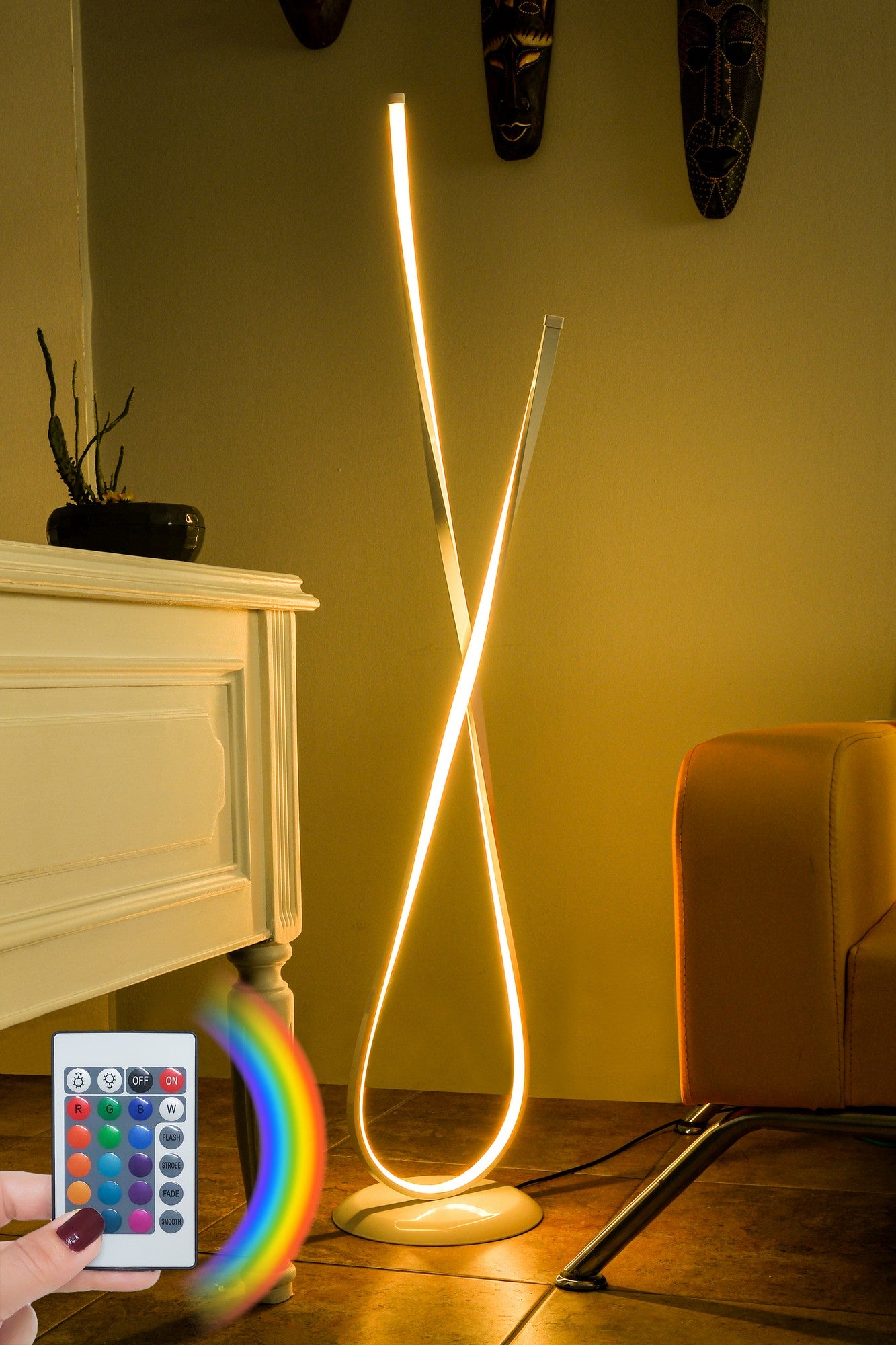 Candeeiro de Pé-Van Gogh White-Multicolorido