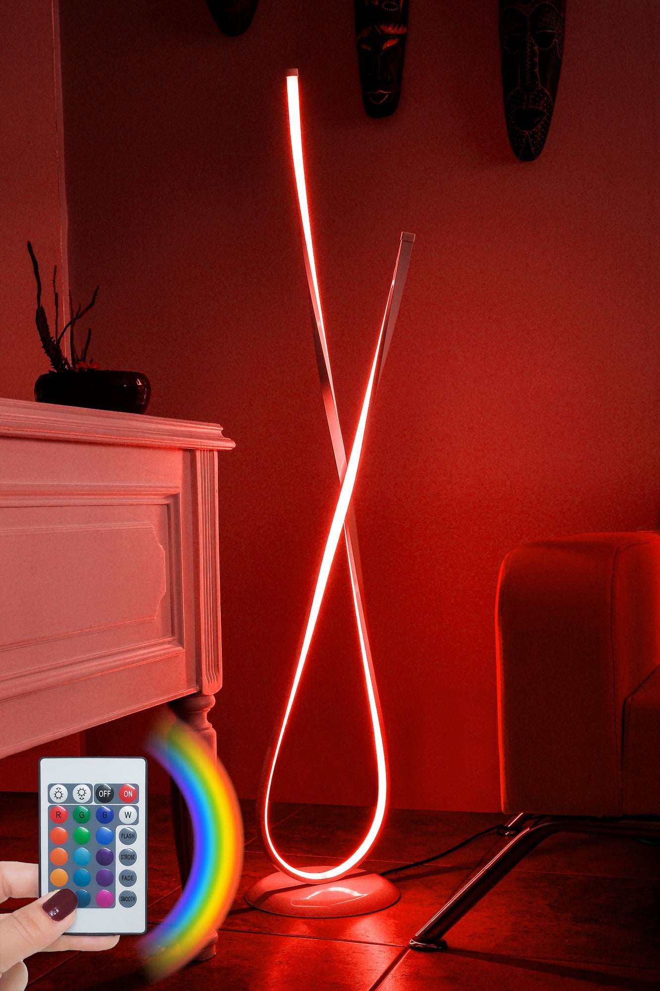 Candeeiro de Pé-Van Gogh White-Multicolorido