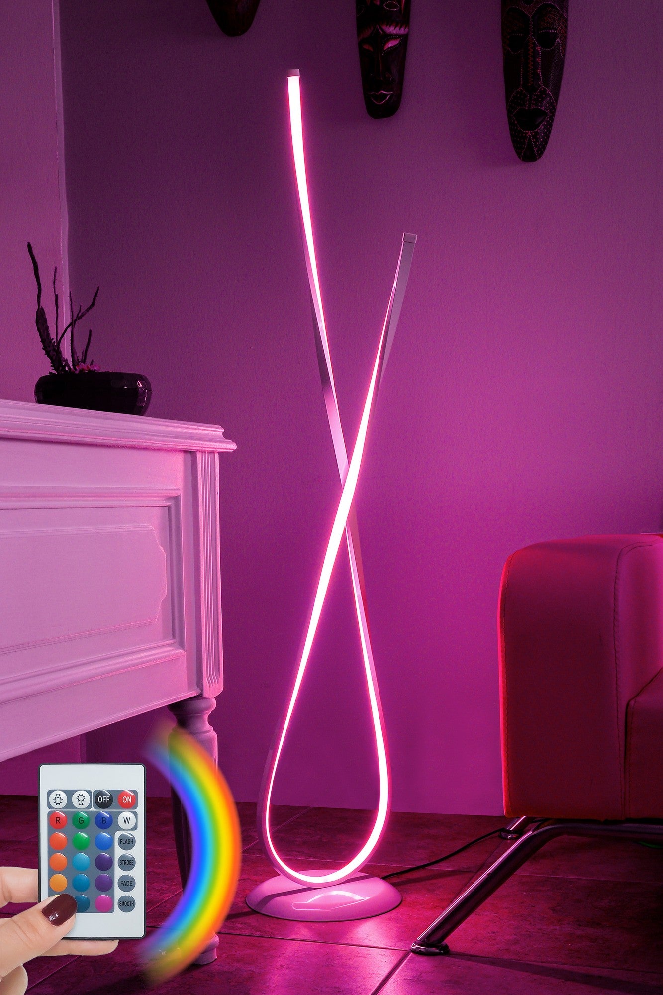 Candeeiro de Pé-Van Gogh White-Multicolorido