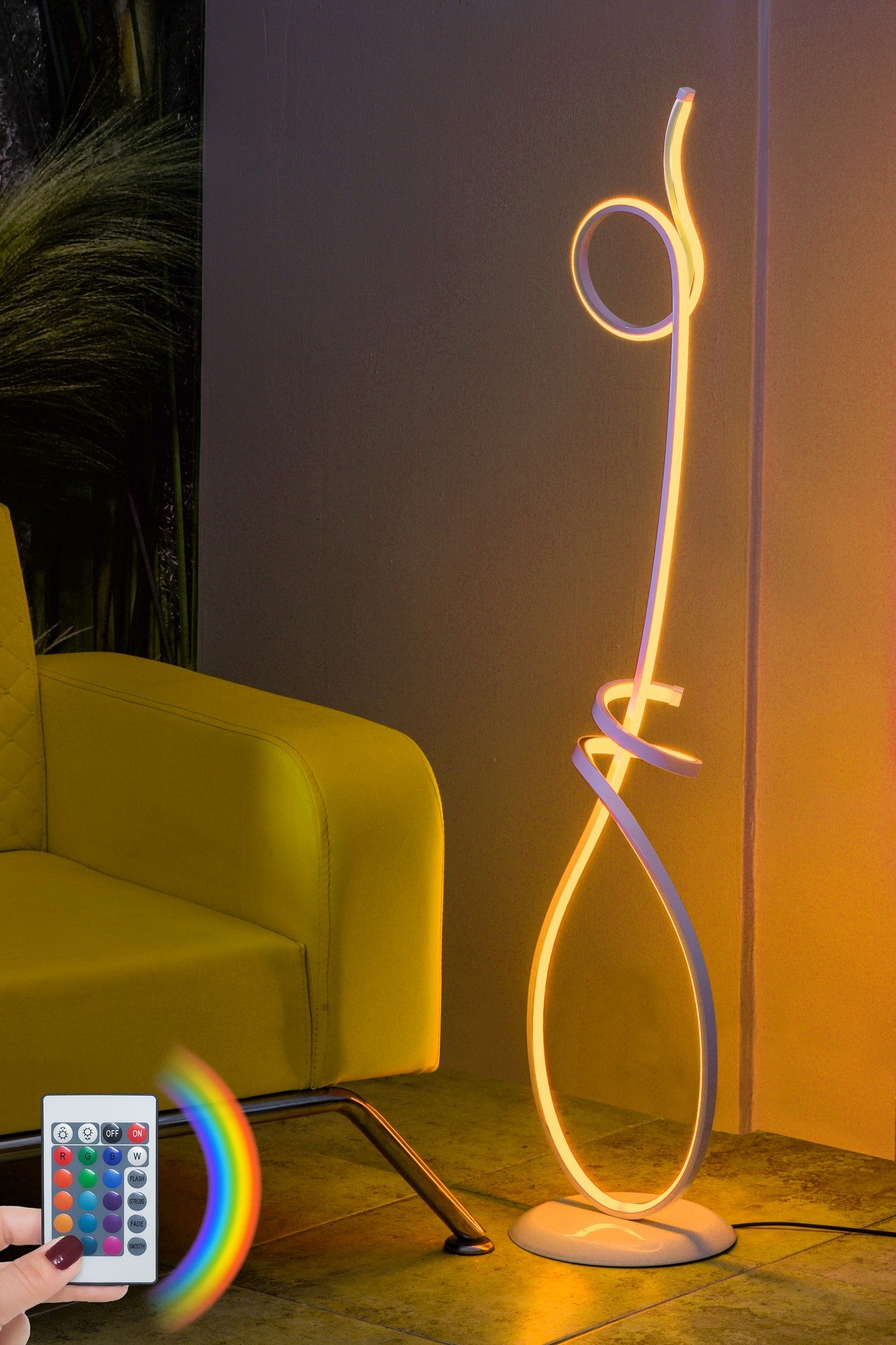 Candeeiro de Pé-Picasso White-Multicolorido