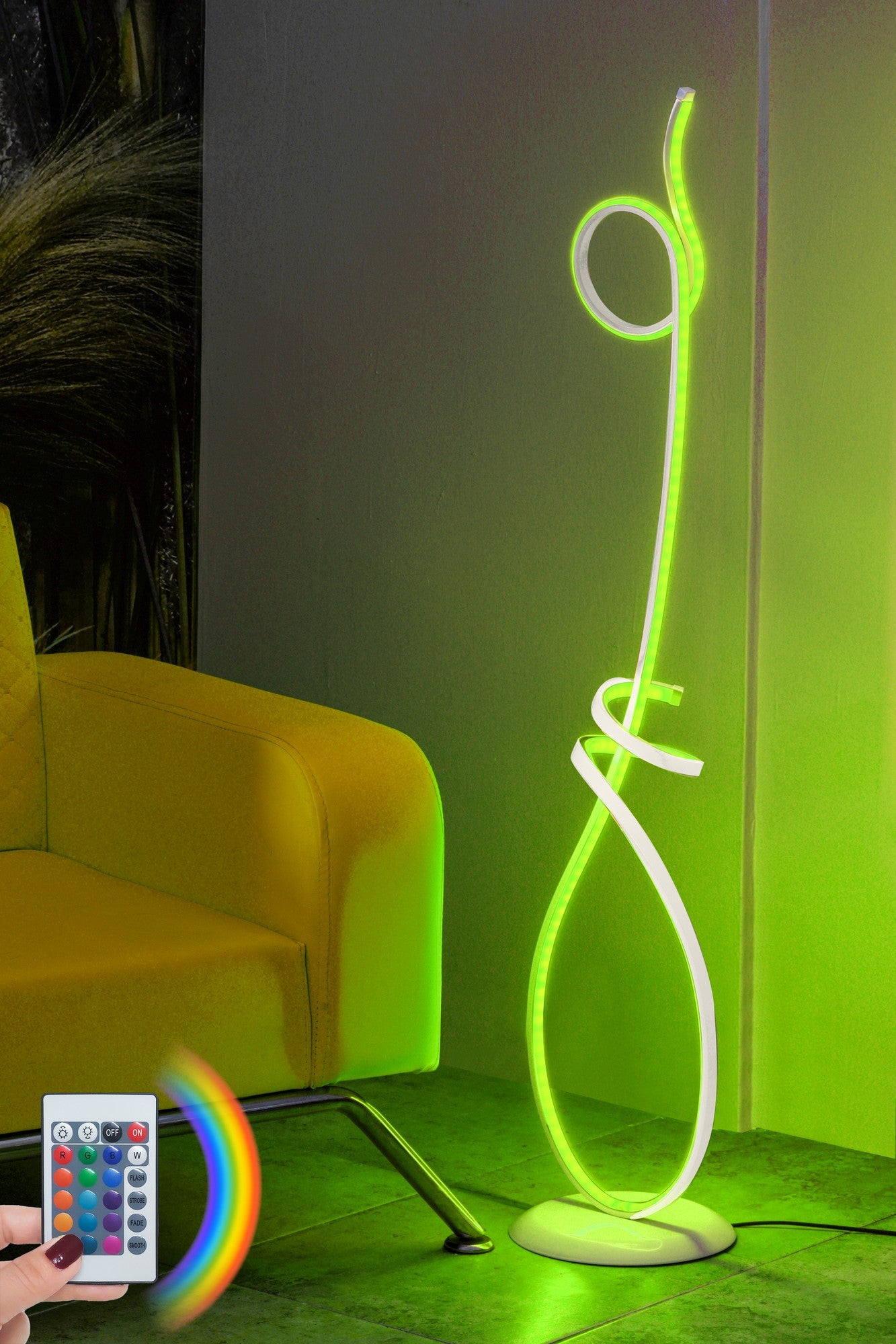 Candeeiro de Pé-Picasso White-Multicolorido