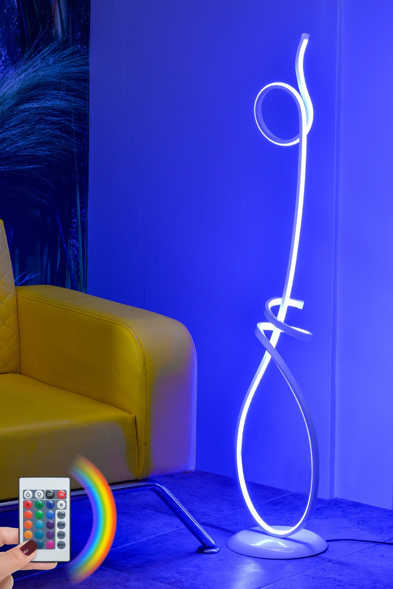 Candeeiro de Pé-Picasso White-Multicolorido