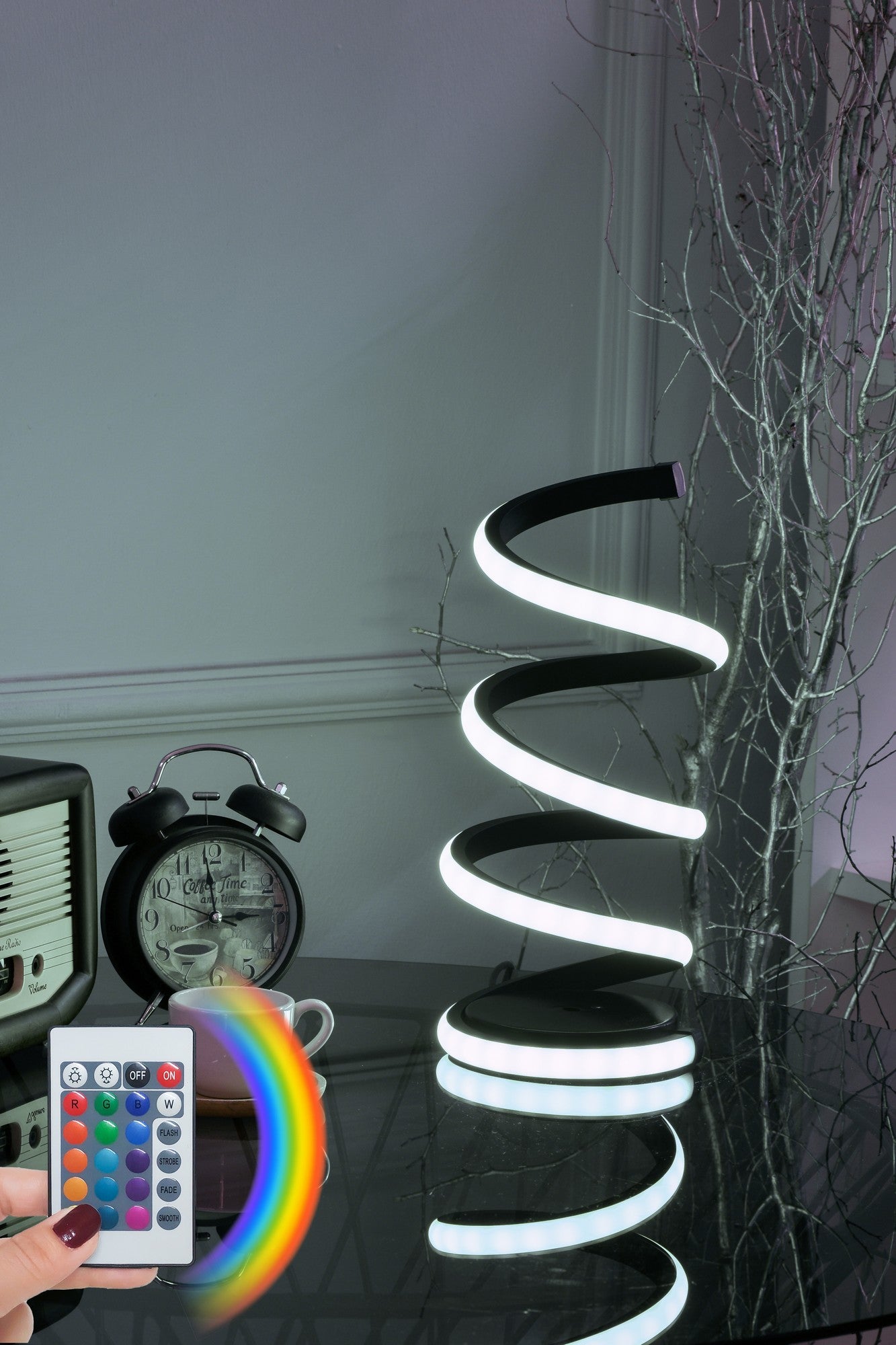 Candeeiro de mesa-Vermeer Black-Multicolorido