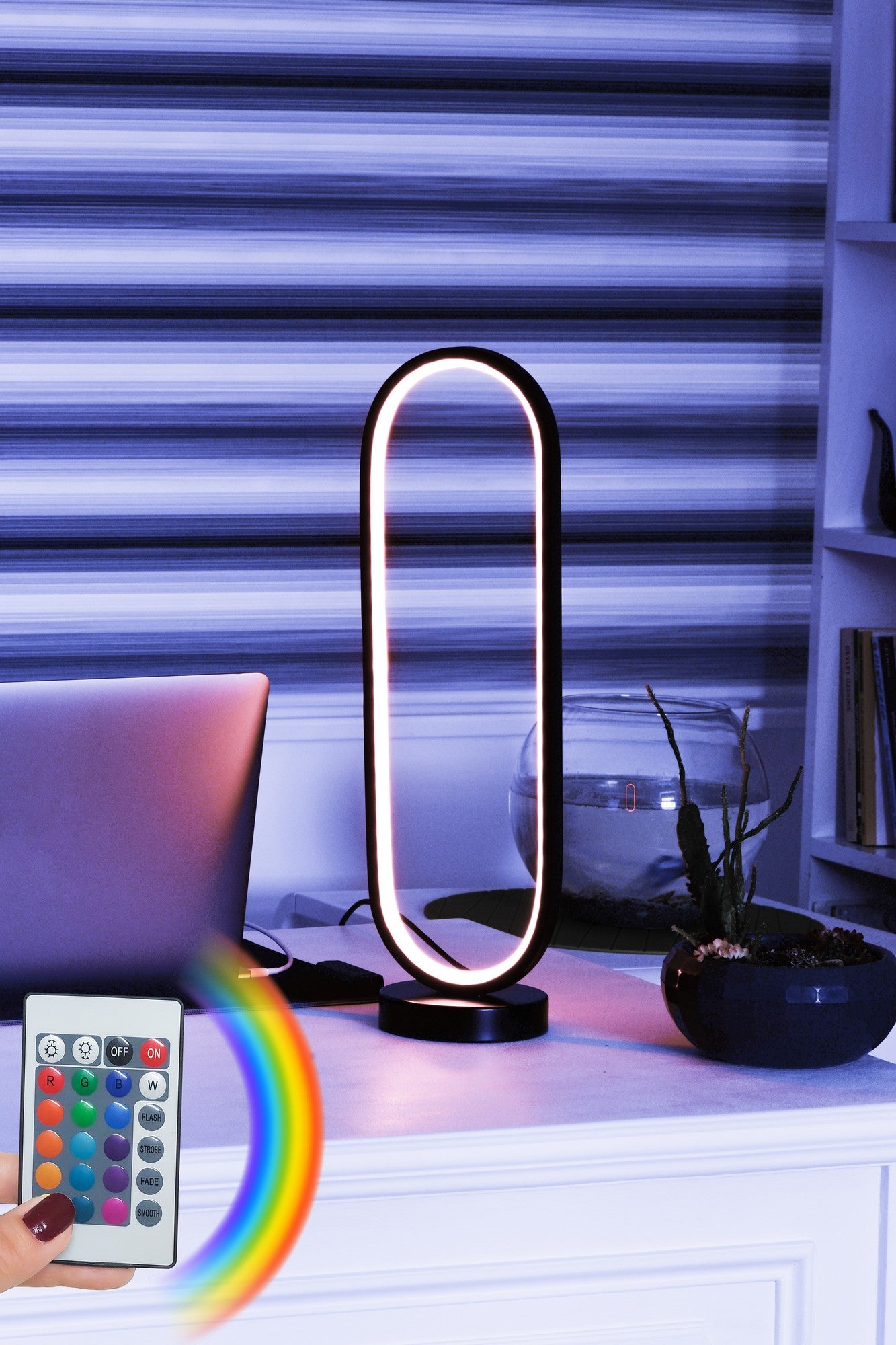 Candeeiro de mesa-Orbitae Black-Multicolorido
