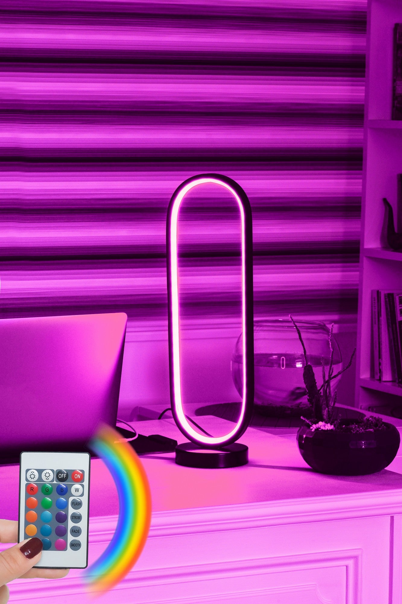 Candeeiro de mesa-Orbitae Black-Multicolorido