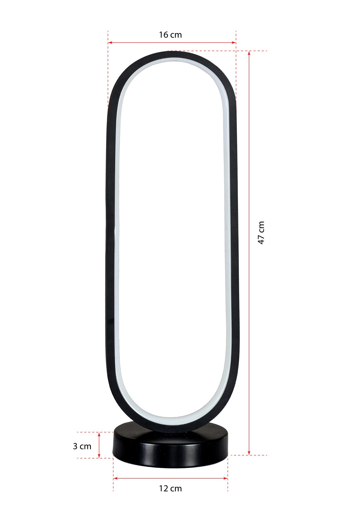 Candeeiro de mesa-Orbitae Black-Branco