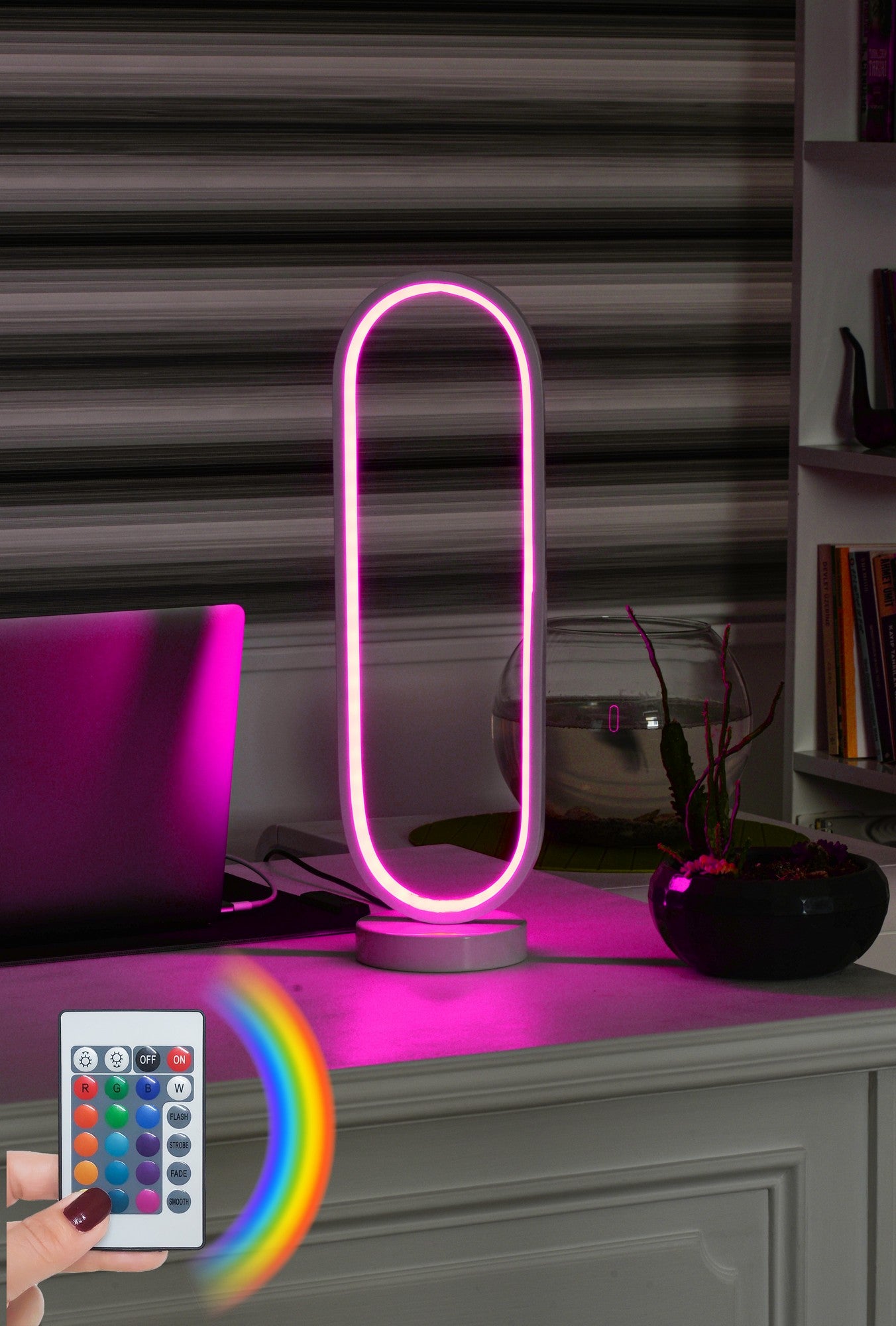 Candeeiro de mesa-Orbitae White-Multicolorido