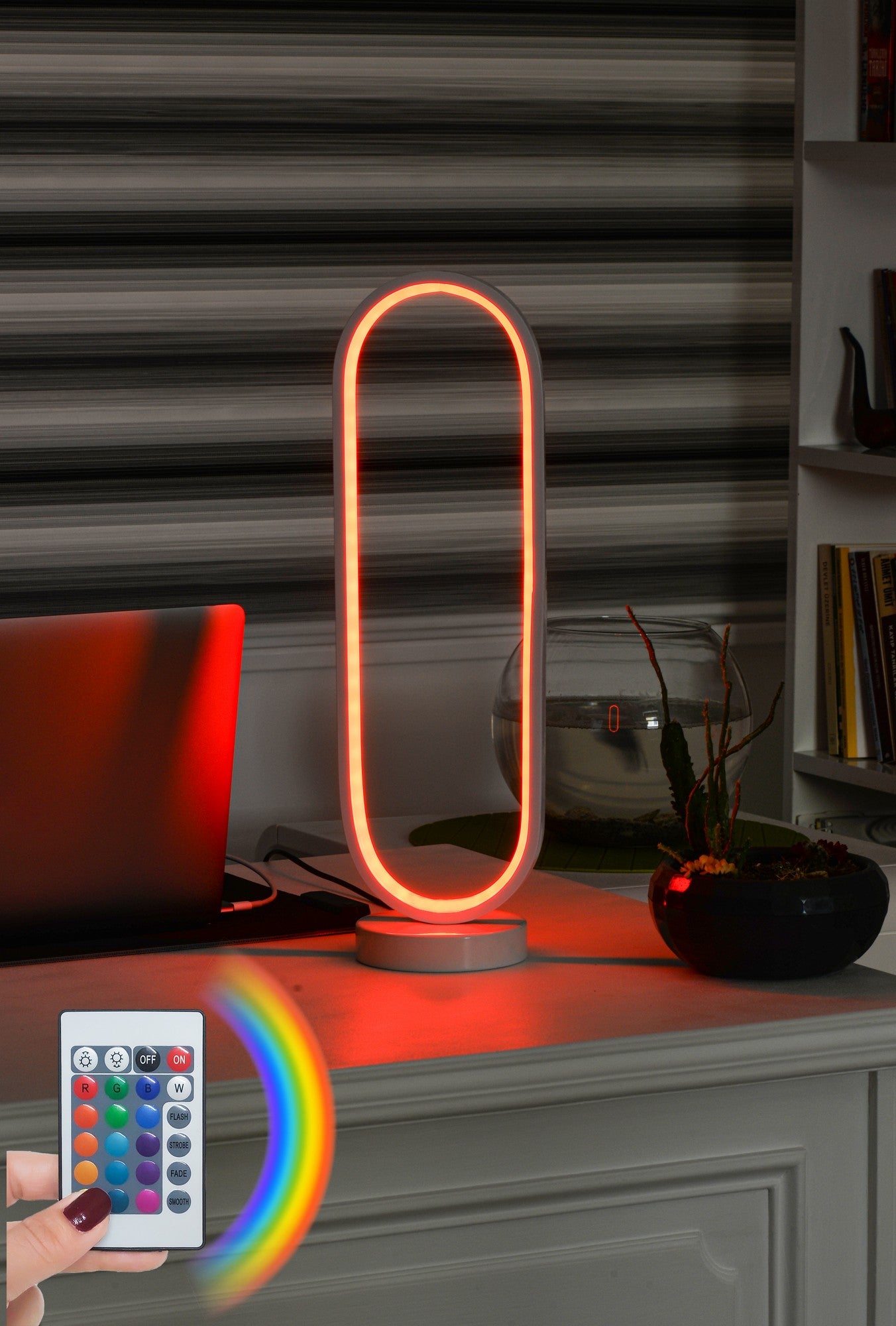 Candeeiro de mesa-Orbitae White-Multicolorido