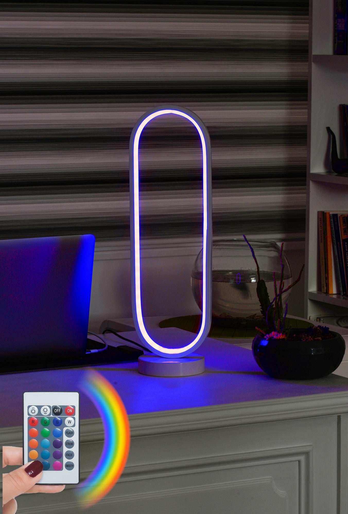 Candeeiro de mesa-Orbitae White-Multicolorido