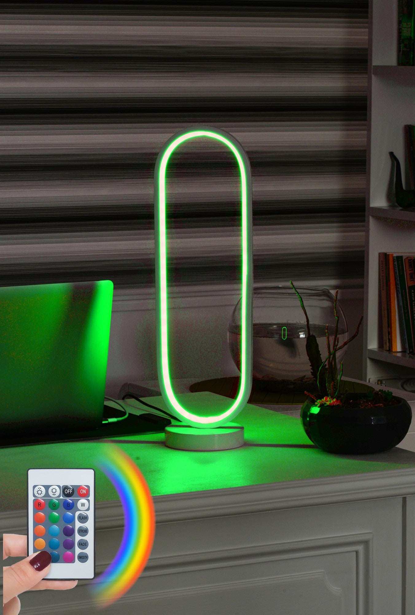 Candeeiro de mesa-Orbitae White-Multicolorido