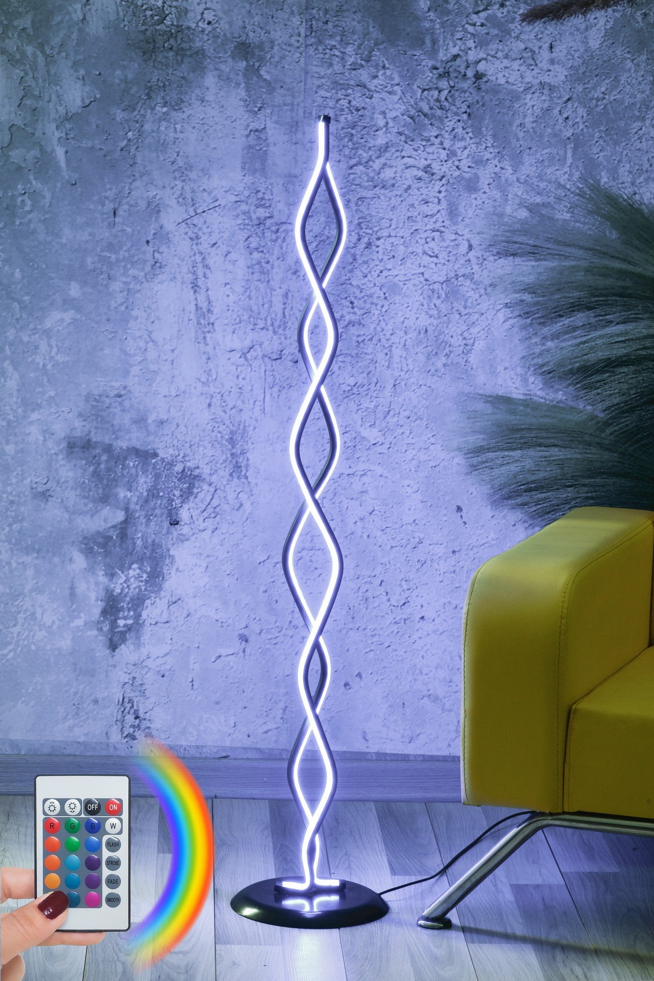 Candeeiro de Pé-Catena Black-Multicolorido