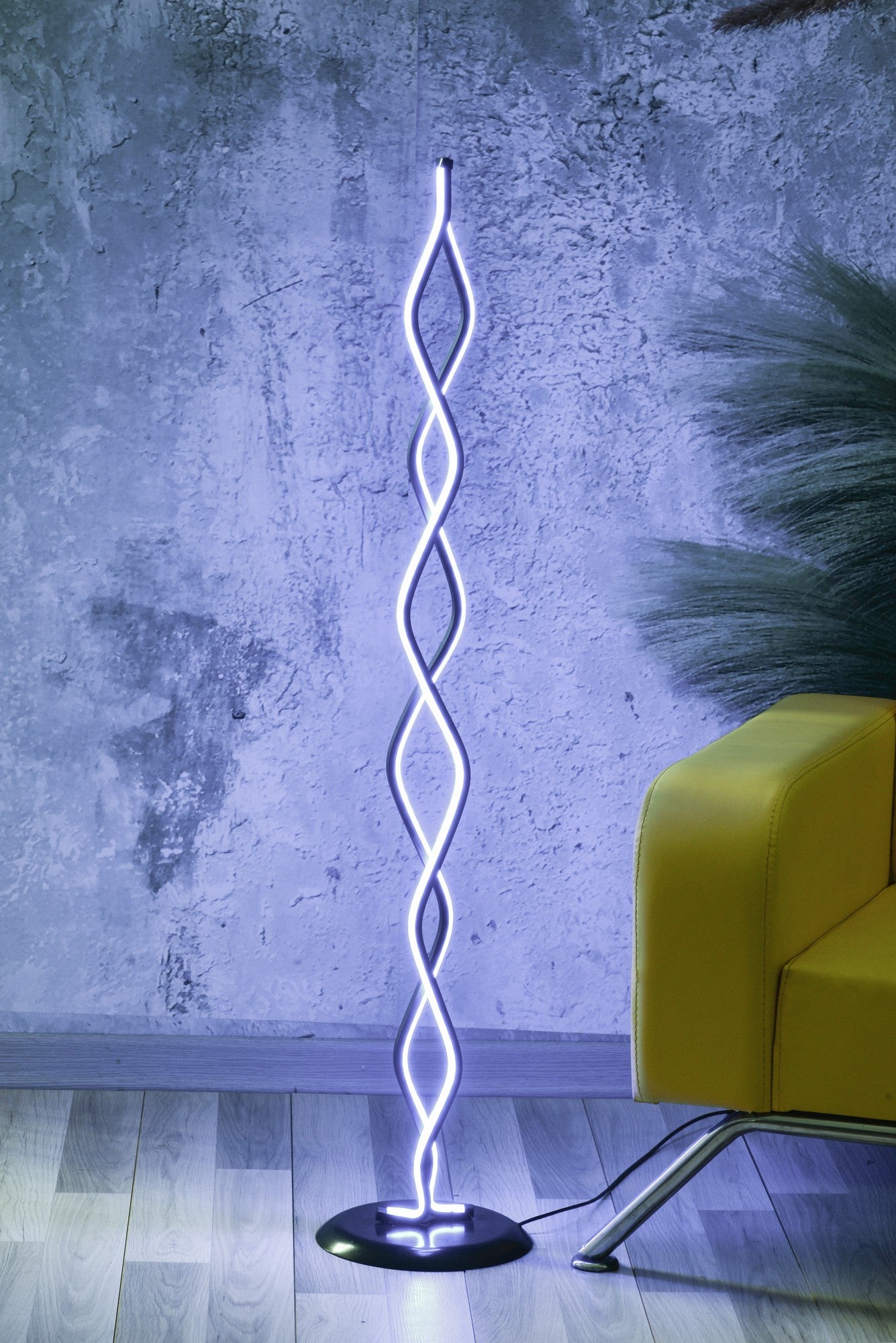 Candeeiro de Pé-Catena Black-Branco